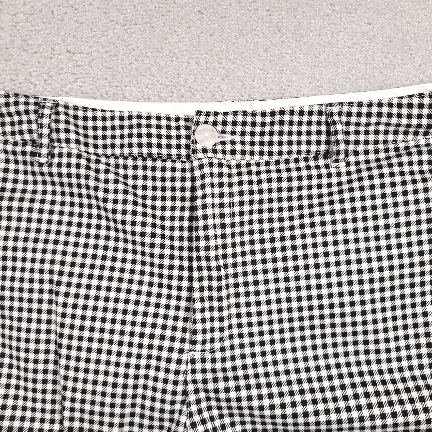 Vintage LL Bean Shorts Womens 16 Black White Gingham Favorite Fit Stretch Casual Summer Size 38" / US 16 / IT 52 - 3 Thumbnail