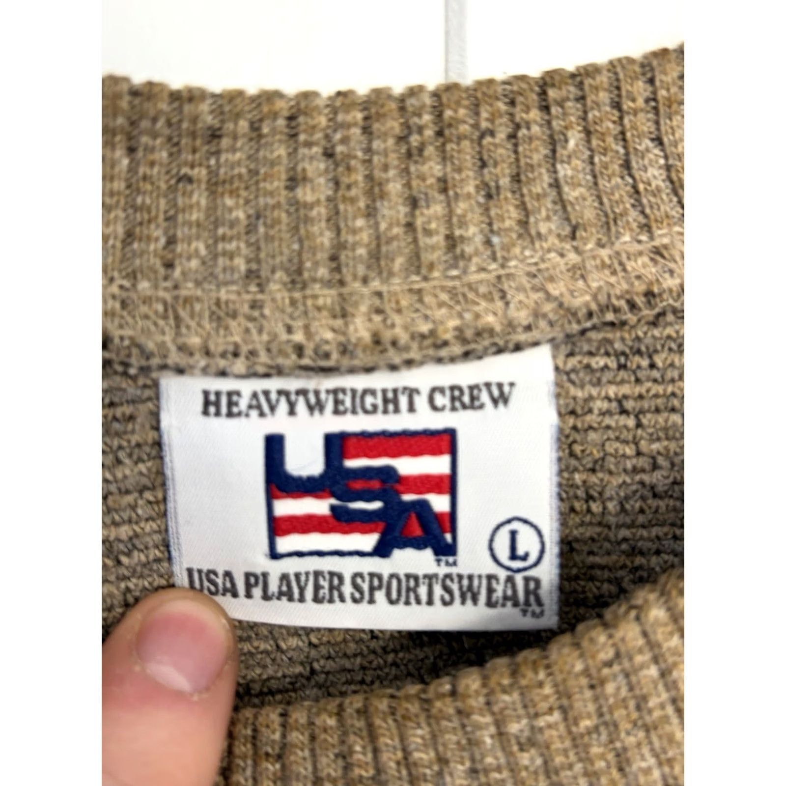 Vintage VINTAGE Purdue Boilermakers Knit Sweatshirt/ Sweater Mens Beige L Long Sleeve Acrylic USA Player Sportswear Mens Size US L / EU 52-54 / 3 - 5 Thumbnail