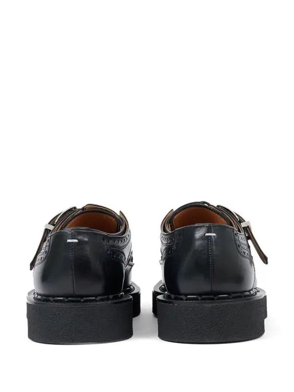 Maison Margiela o1w1db10825 Monster Leather Monk Shoes in Black Size US 10 / EU 43 - 3 Thumbnail