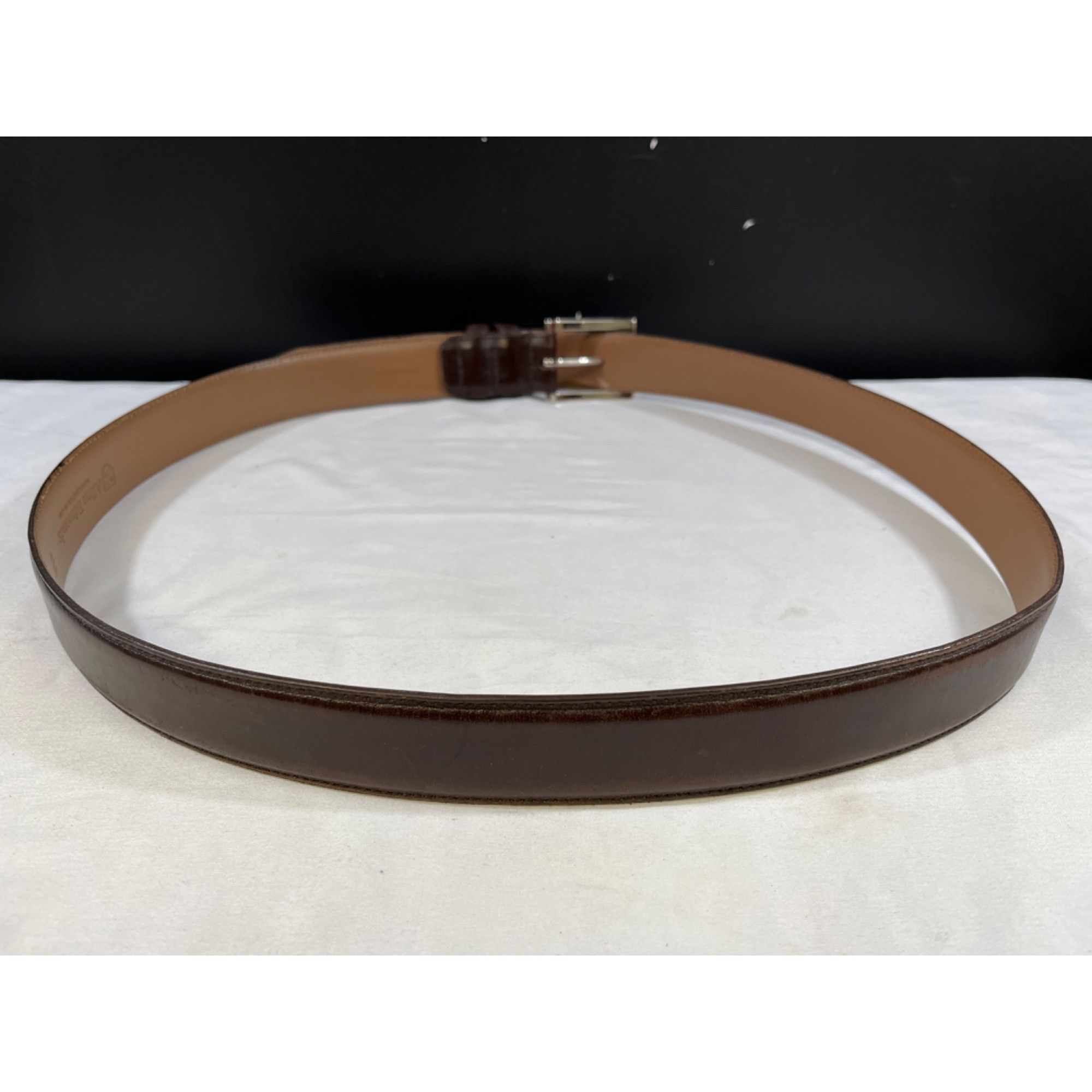 Allen Edmonds Allen Edmonds Mens Brown Leather Belts Size 44 SKU 6663 Size 44 - 2 Thumbnail