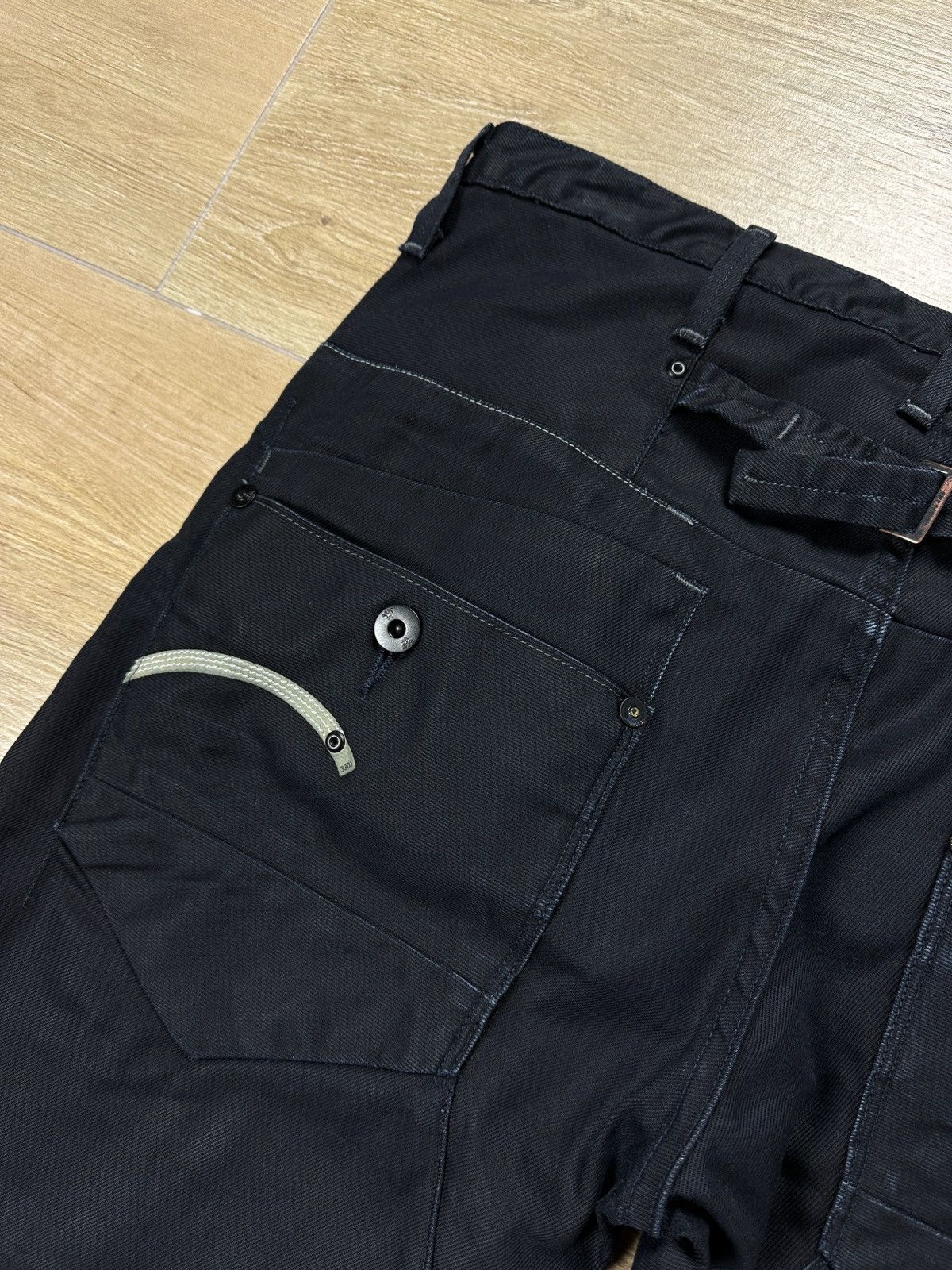 G-Star × Vintage Vintage Y2K G-Star Raw Waxed Denim Pants Size US 30 / EU 46 - 4 Thumbnail