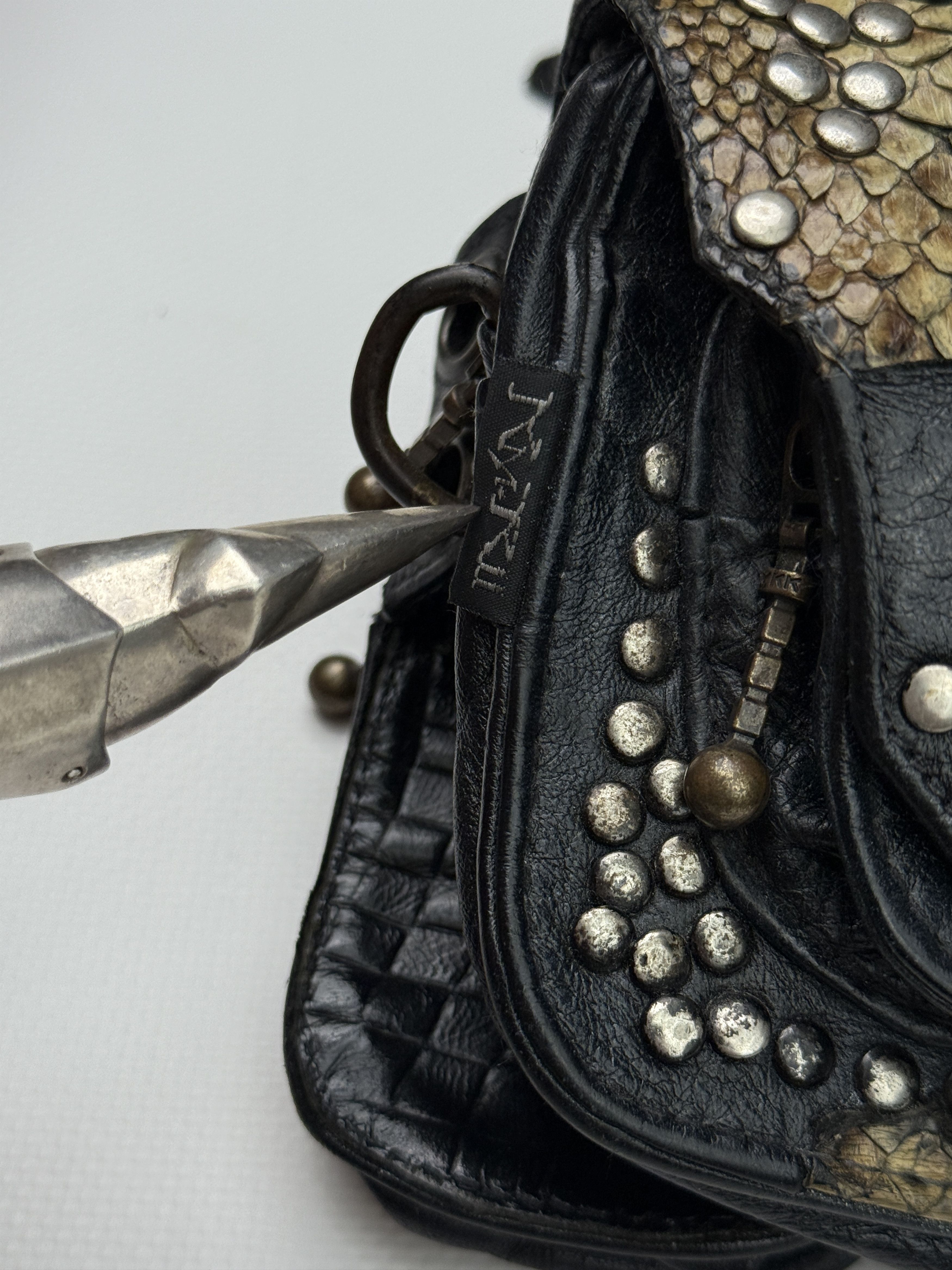 KMRii kmrii python studs & gemstones belt bag Size ONE SIZE - 4 Thumbnail