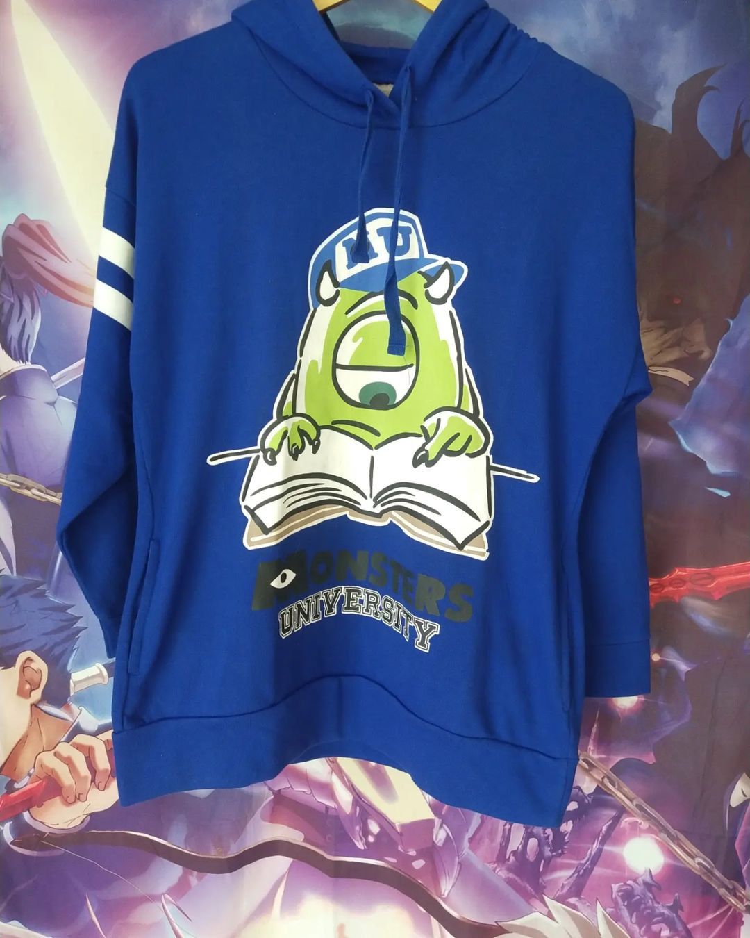 Cartoon Network × Disney Monster University Mike Blue Hoodie Size US L / EU 52-54 / 3 - 1 Thumbnail
