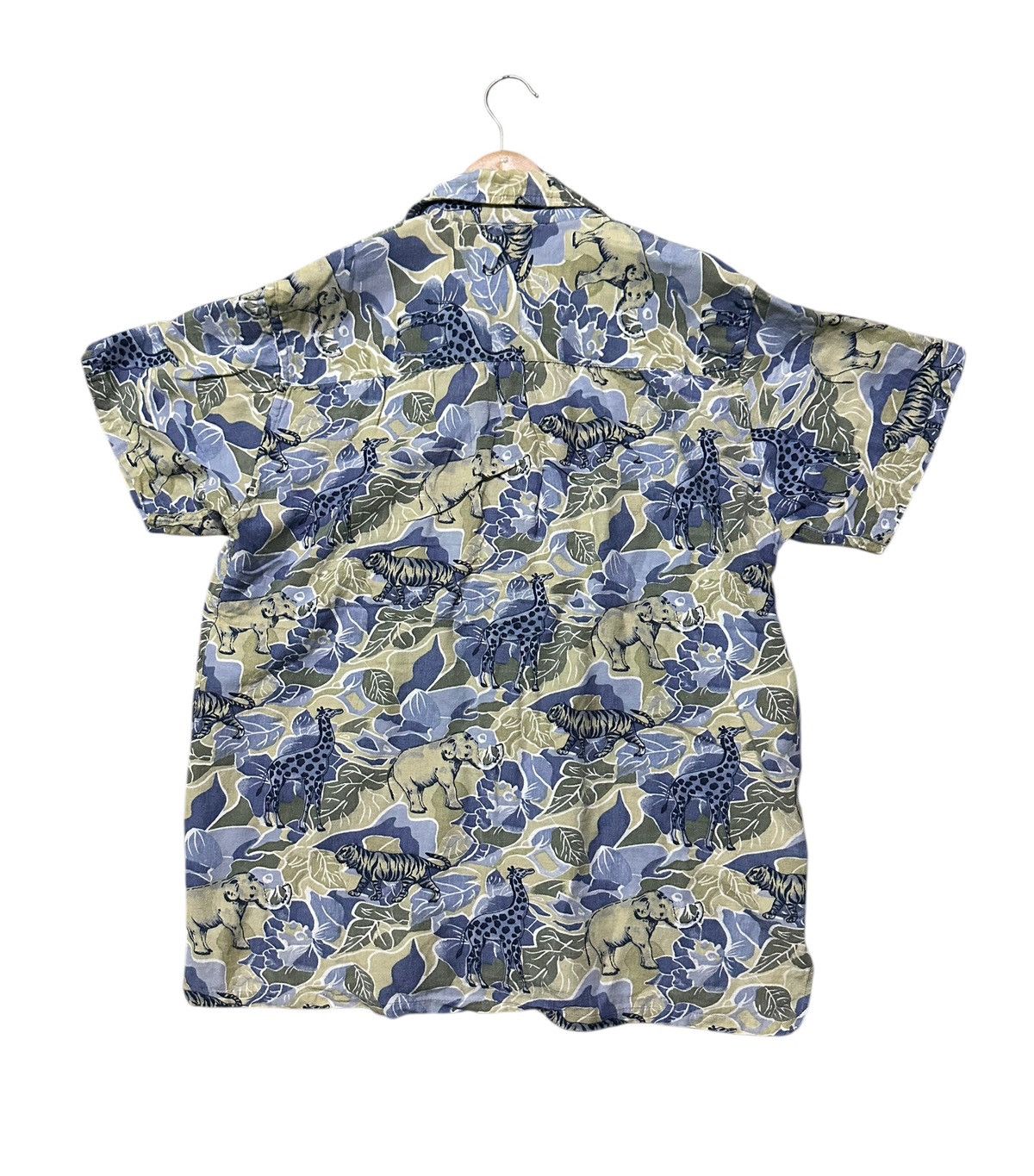 Japanese Brand Vintage new way hawaiian shirts with animal and floral print Size US M / EU 48-50 / 2 - 4 Thumbnail