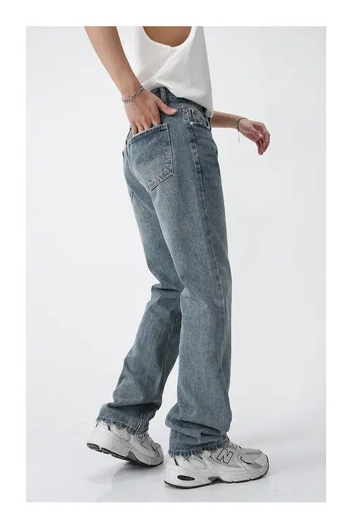 Japanese Brand × Jean Pants Mild straight leg loose retro washed jeans Size US 32 / EU 48 - 4 Thumbnail