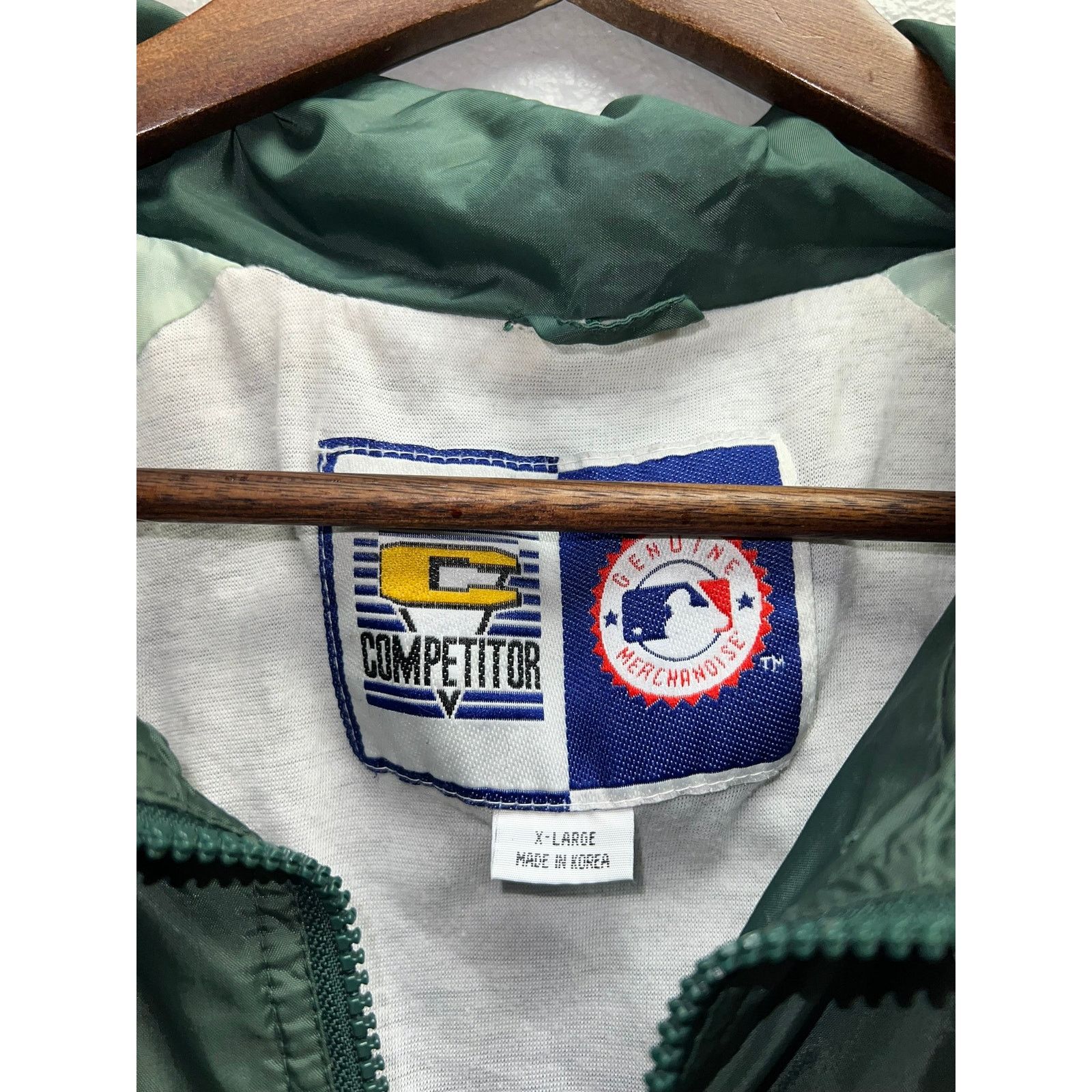 MLB Vintage MLB Oakland Athletics Jacket Bomber Green Baseball X Size US XL / EU 56 / 4 - 4 Thumbnail