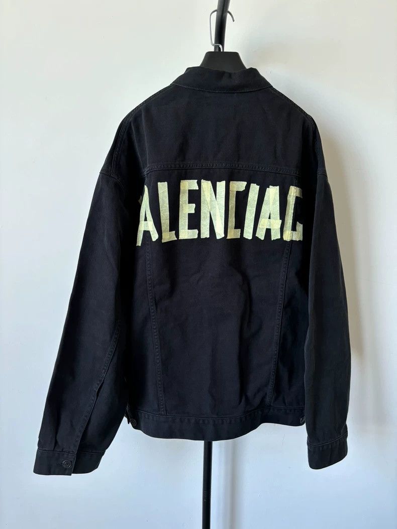 Balenciaga Balenciaga Tape Denim Jacket Jacket Size US M / EU 48-50 / 2 - 1 Thumbnail