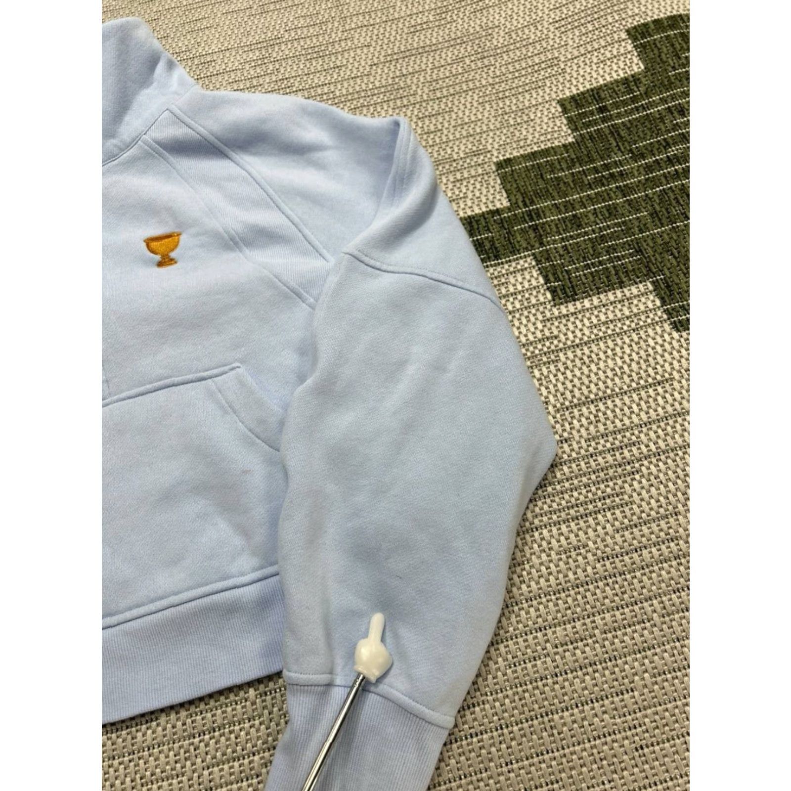 Lululemon Lululemon Scuba Sweatshirt Womens XS Blue Oversized Cotton Fleece Logo Pullover Raglan Zip Casual Activewear Womens XS Blue Logo Scuba Sweatshirt Size XS / US 0-2 / IT 36-38 - 7 Thumbnail