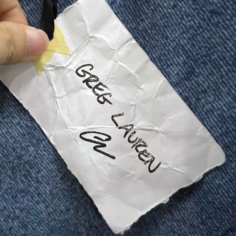 Greg Lauren greg lauren Blue denim pocket shirt 2506-Nextarrow Size US M / EU 48-50 / 2 - 5 Thumbnail