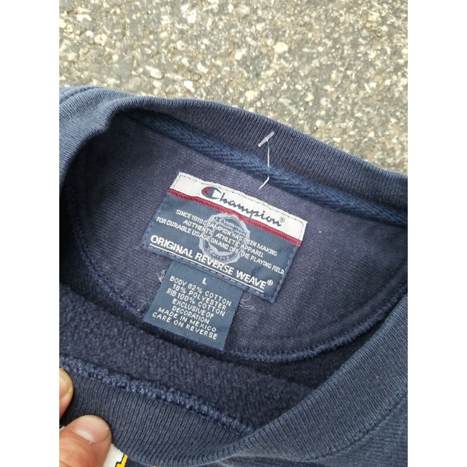 Champion Champion Reverse Weave College of New Jersey Sweatshirt Mens Large Blue Cotton Embroidered Logo Pullover Reversible College Theme 90s? Size US L / EU 52-54 / 3 - 3 Thumbnail