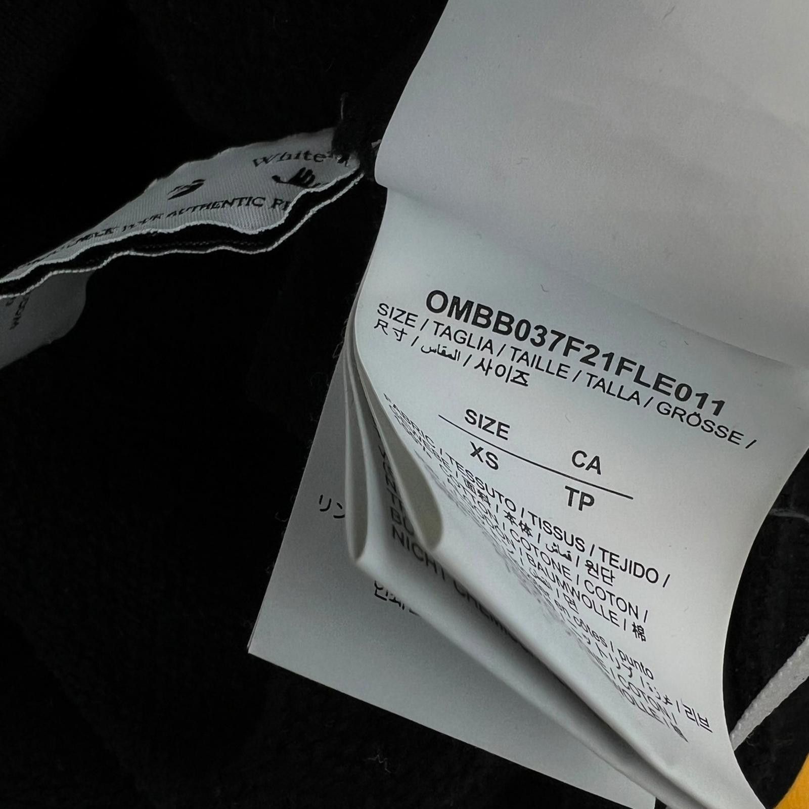 Off-White Off-White Yellow Caravaggio Black Hoodie Size US XS / EU 42 / 0 - 6 Thumbnail