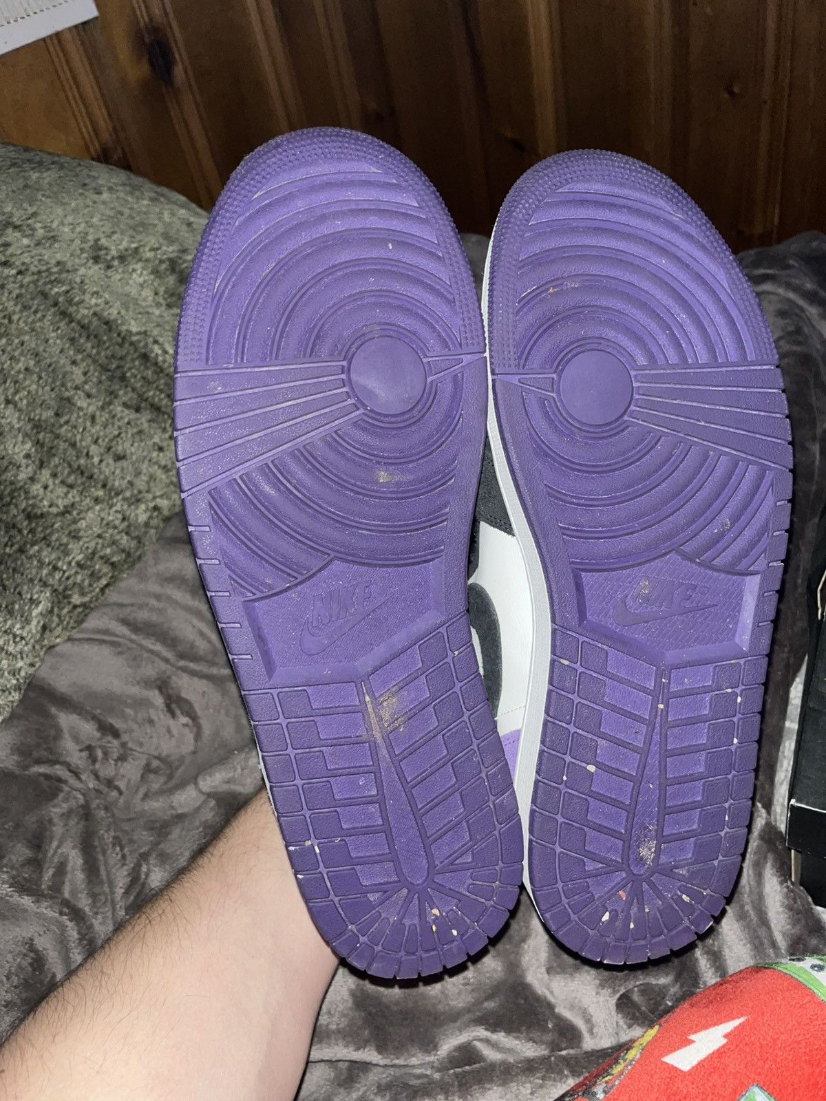 Jordan Brand Jordan 1 Mid SE Purple-black Size US 13 / EU 46 - 4 Thumbnail