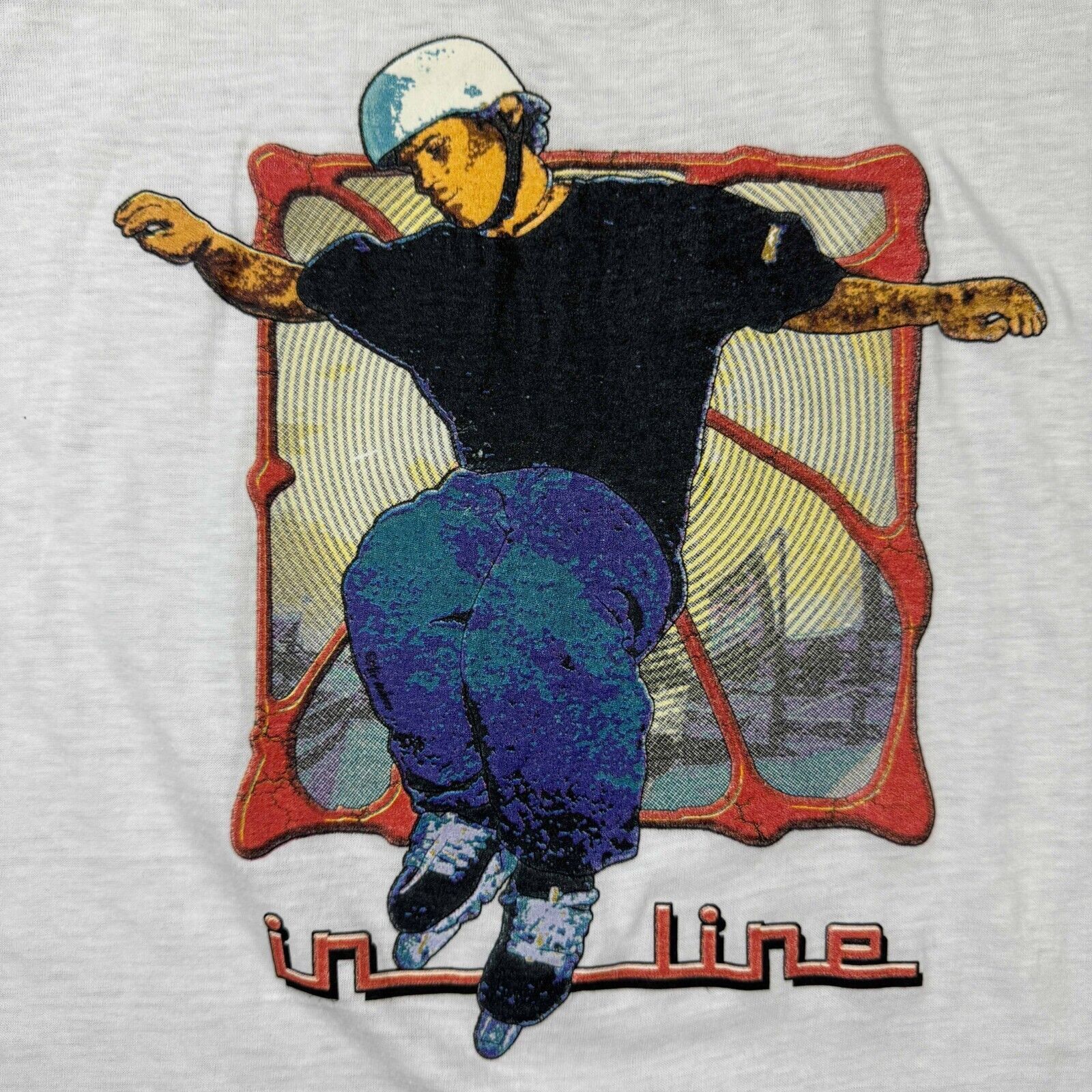 Other Vintage 90s Inline Roller Rollerblade Skate Ringer T-Shirt Size US XL / EU 56 / 4 - 2 Thumbnail