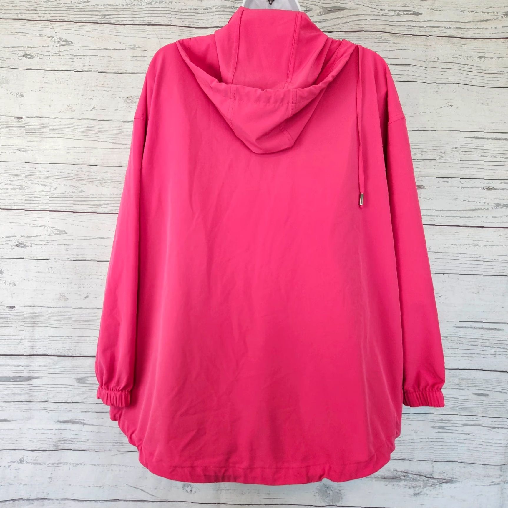 Vintage Chicos Womens Jacket Sz 12 Solid Pink Removable Hood Womens Size XL / US 12-14 / IT 48-50 - 3 Thumbnail
