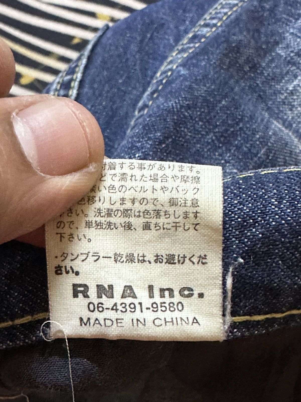 Hysteric Glamour Vintage RNA.Inc Faded Grunge Buckle Back Denim Size US 32 / EU 48 - 9 Thumbnail