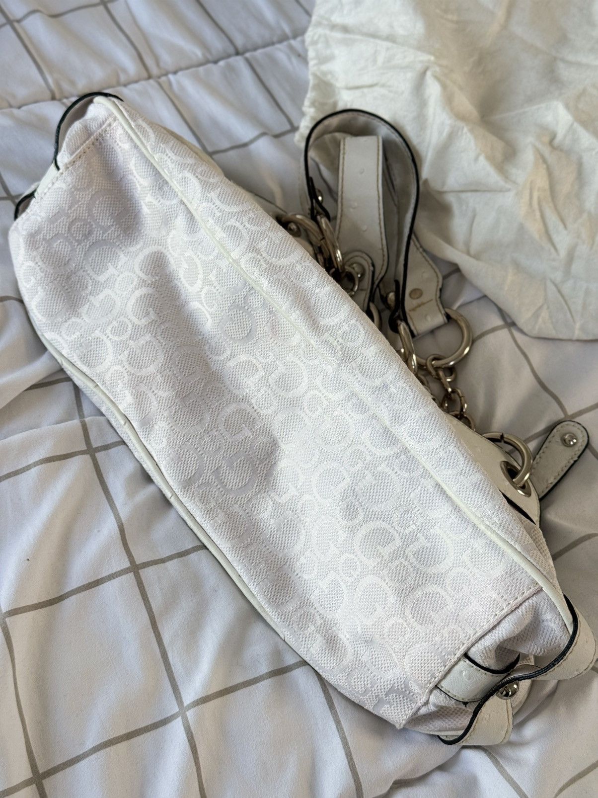 Guess Guess vintage buckle logo bag Monogram mini 00s Y2k Handbag Size ONE SIZE - 9 Thumbnail