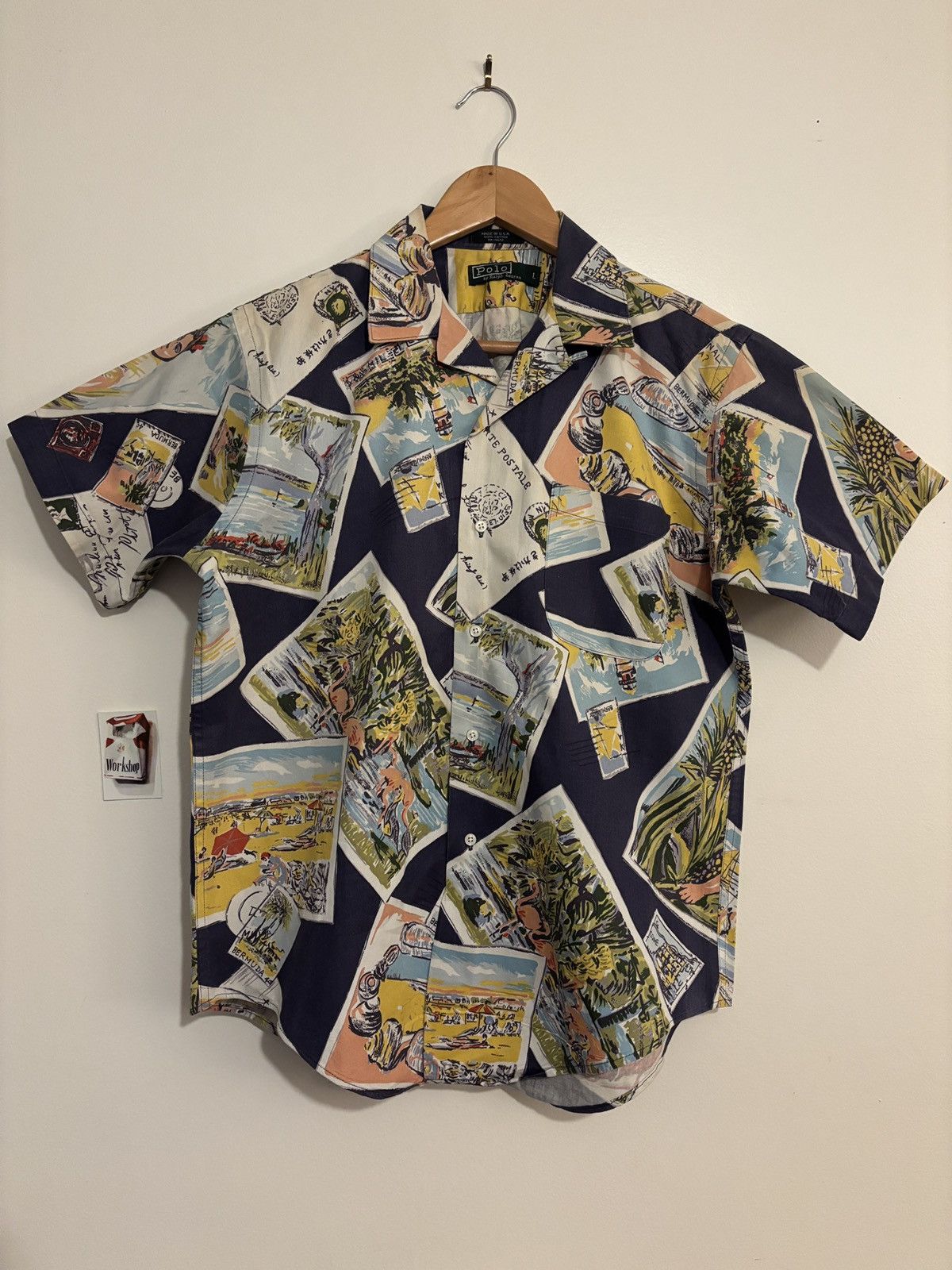 Polo Ralph Lauren Vintage Ralph Lauren Hawaiian Shirt Post Card Camp Collar Size US L / EU 52-54 / 3 - 1 Thumbnail