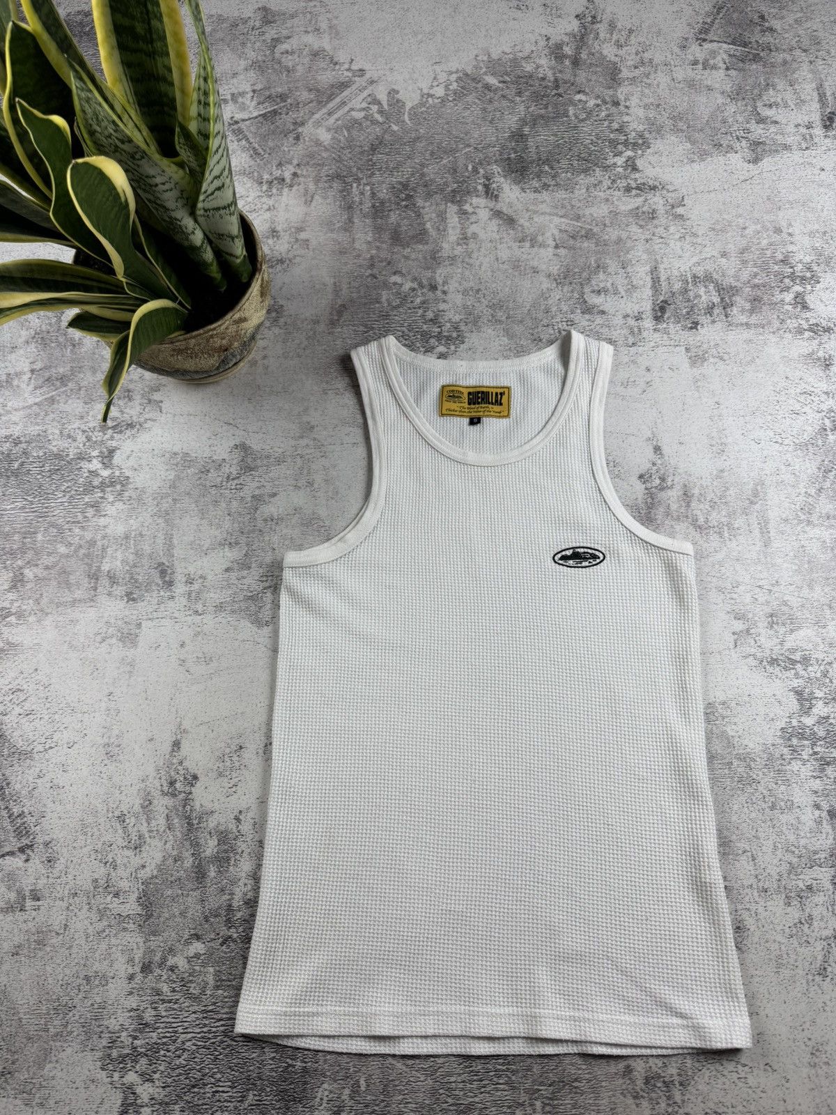 Corteiz Corteiz Alcatraz Hip Hop Rap Small Waffle Tank Top Sleeveless Jersey T Shirt Tee Size US S / EU 44-46 / 1 - 4 Thumbnail