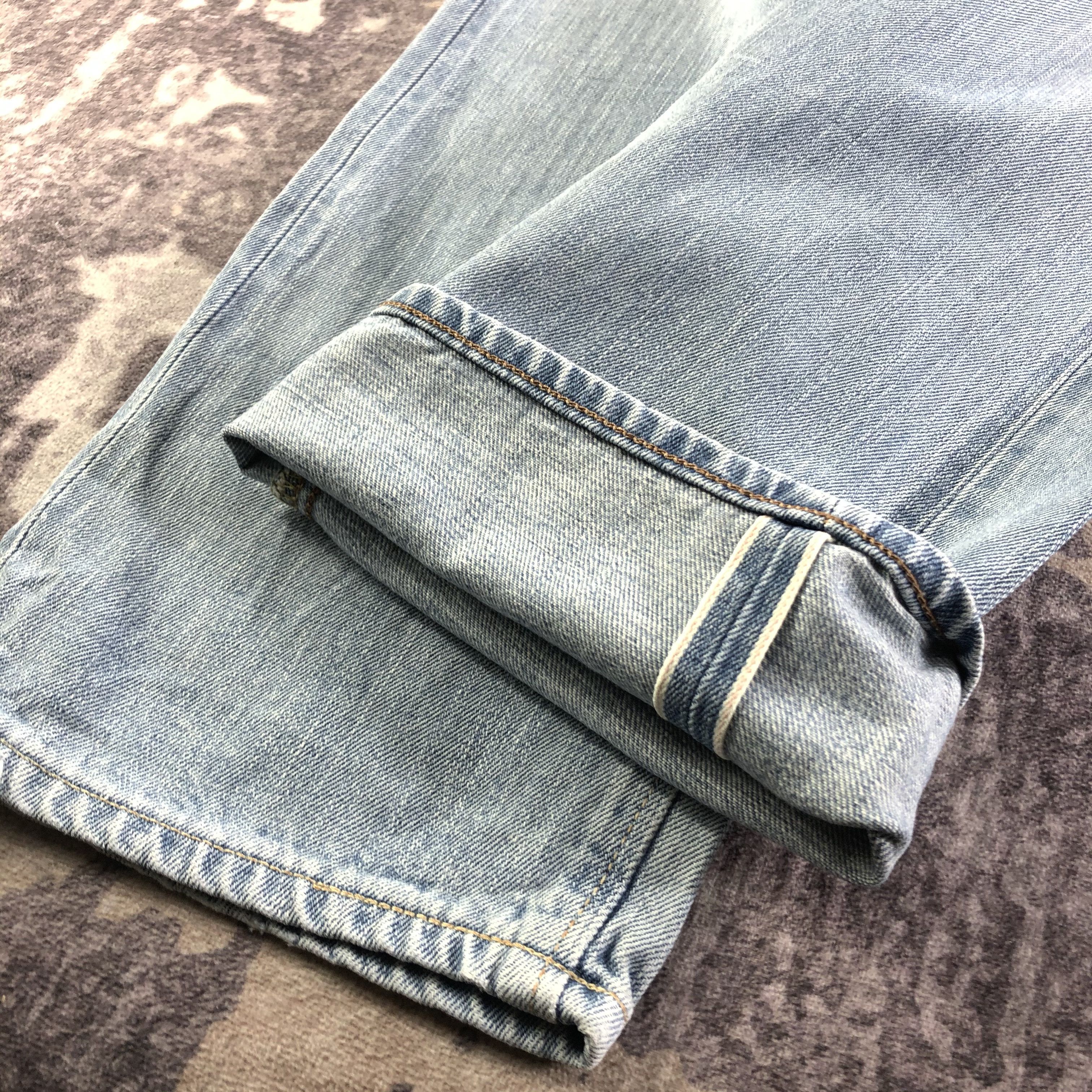 Edwin Vintage Light Wash Edwin 505 Selvedge Jeans-JM3570 Size US 31 - 6 Thumbnail