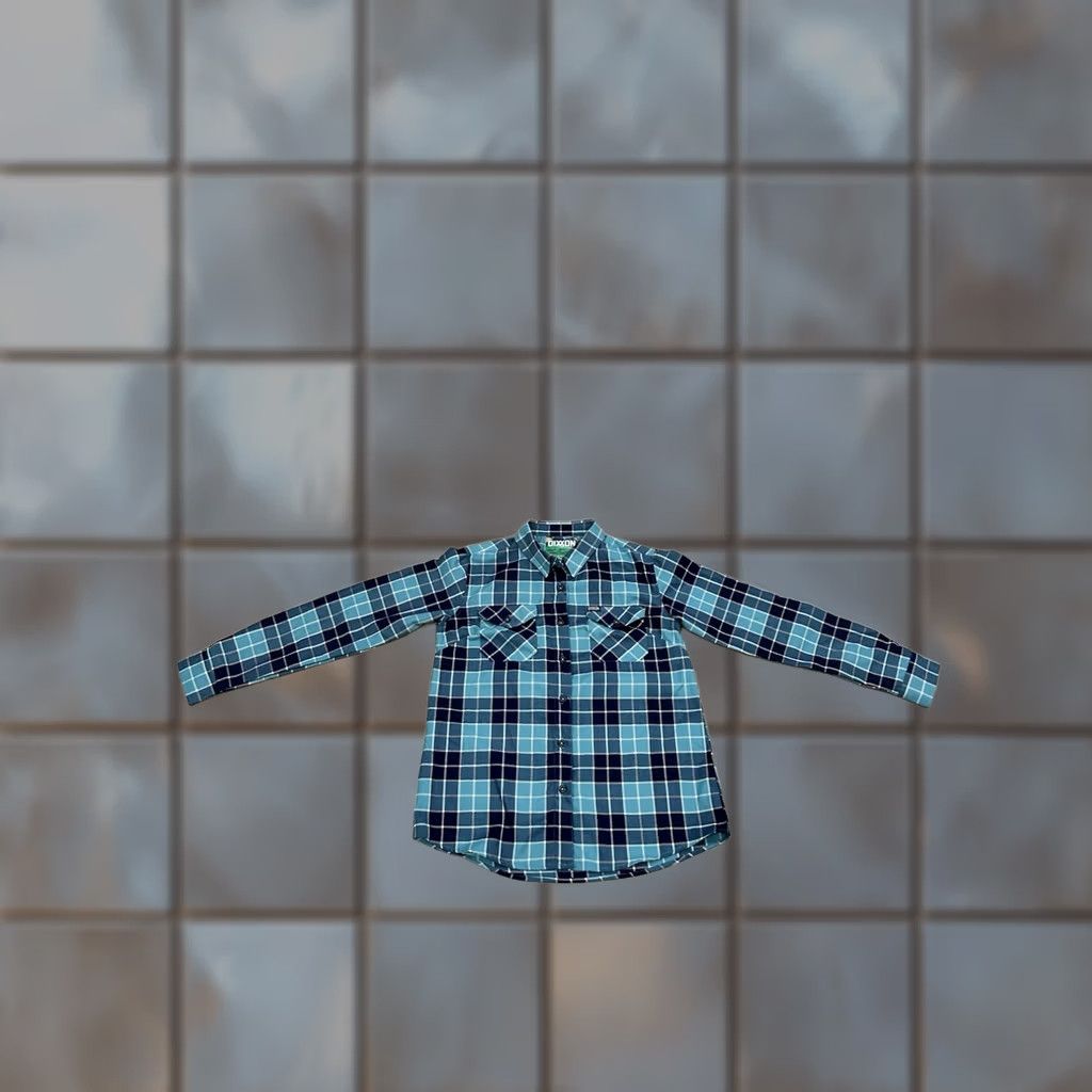 Vintage Dixxon Flannel Company Shirt Womens Large Blue Plaid Button Down Flannel Size L / US 10 / IT 46 - 1 Thumbnail