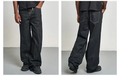 VIBE Baggy Carpenter Denim Jeans Size US 33 - 4 Thumbnail