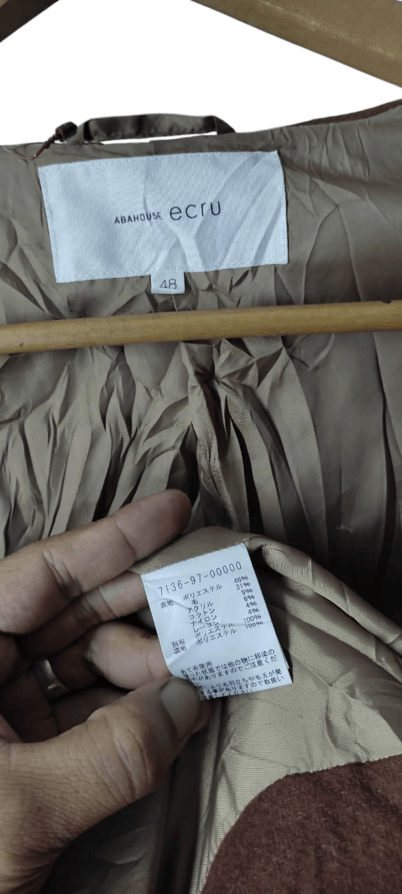 ABAHOUSE ABAHOUSE JAPAN DESIGN WOOL COAT JACKET Size US S / EU 44-46 / 1 - 9 Thumbnail