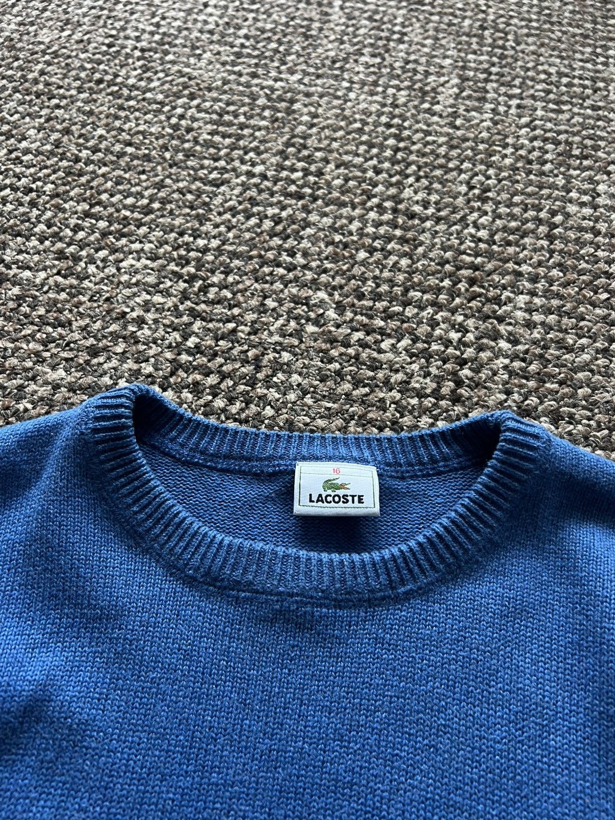 Lacoste Vintage Lacoste Y2k Baggy Sweater Mini Logo Size US M / EU 48-50 / 2 - 6 Thumbnail