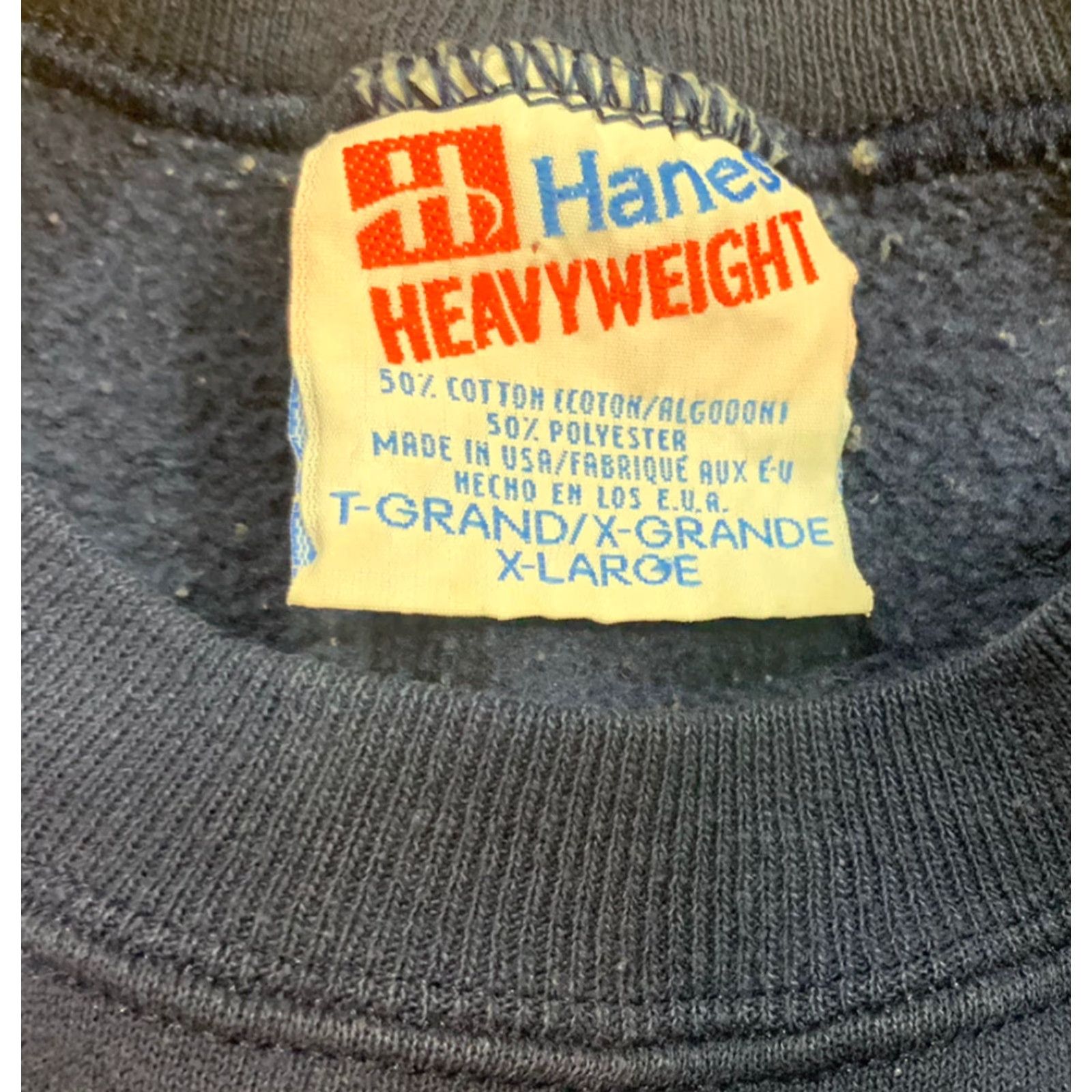 Hanes VINTAGE Hanes Mickey Mouse Blue Crewneck Sweatshirt Adult Large Size US L / EU 52-54 / 3 - 4 Thumbnail