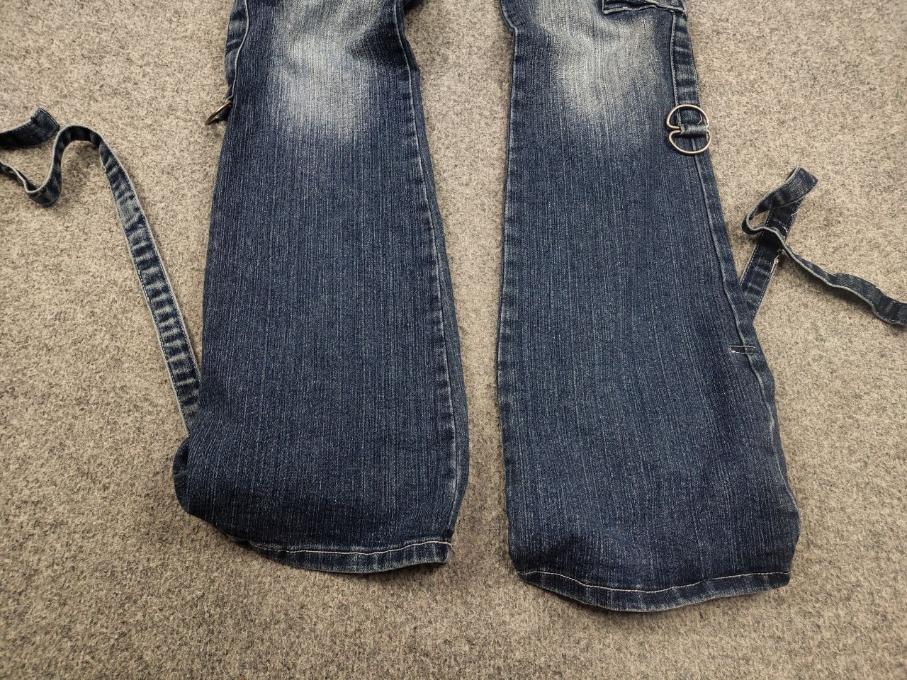 If Six Was Nine Vintage eclix le Grand Bleu Y2K Cargo Flared Stopped Jeans Size US 30 / EU 46 - 9 Thumbnail