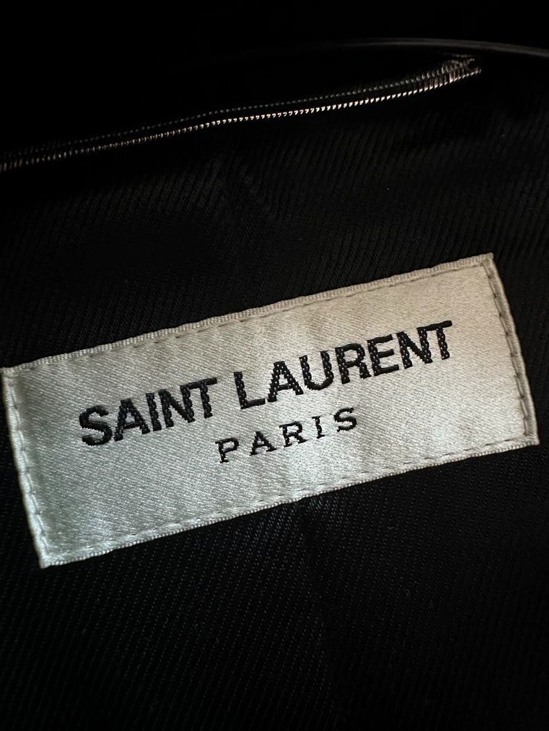 Saint Laurent Paris Saint Laurent 16FW Leather Varsity Jacket- Size US L / EU 52-54 / 3 - 2 Thumbnail