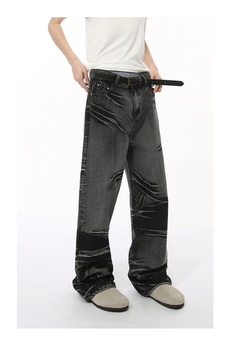 Japanese Brand × Jean High street tie-dye fashion straight casual jeans Size US 32 / EU 48 - 3 Thumbnail