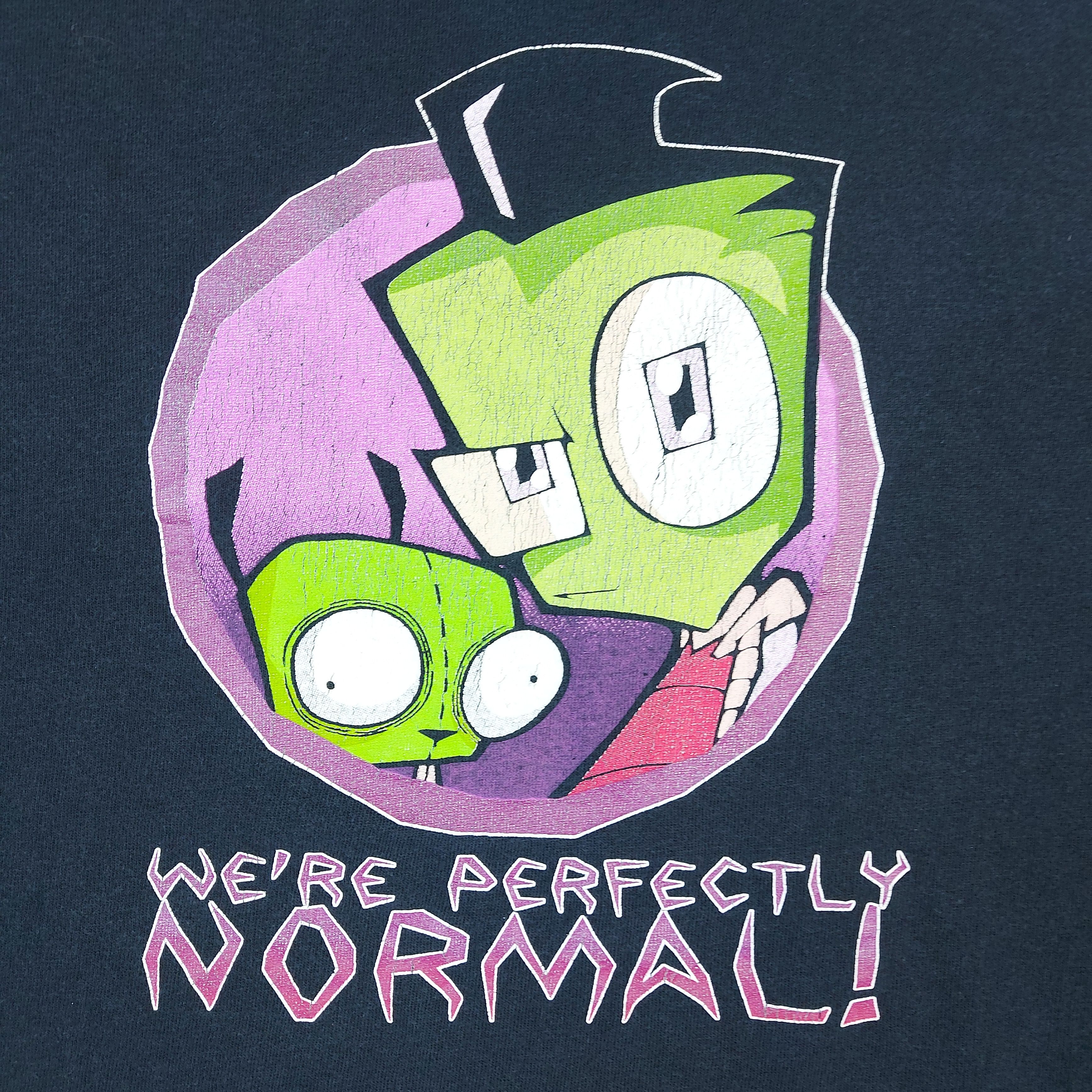 Nickelodeon Vintage 2004 Nickelodeon Invader Zim We're Perfectly TEE Size US XL / EU 56 / 4 - 2 Thumbnail