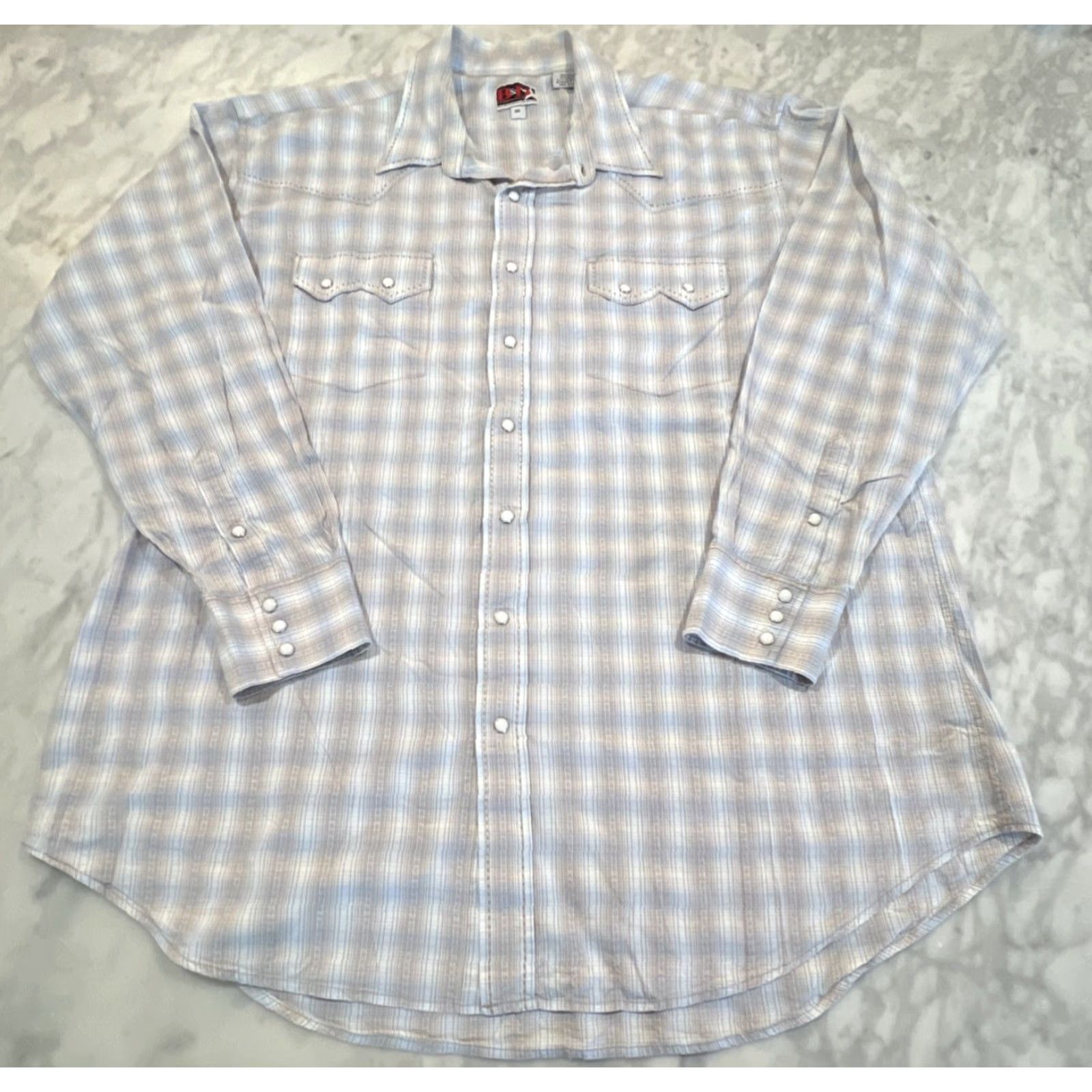 Vintage B&D Panhandle Slim Pearl Snap Shirt Men 2XL Western Cowboy Rockabilly Plaid Long Sleeve Size US XXL / EU 58 / 5 - 3 Thumbnail