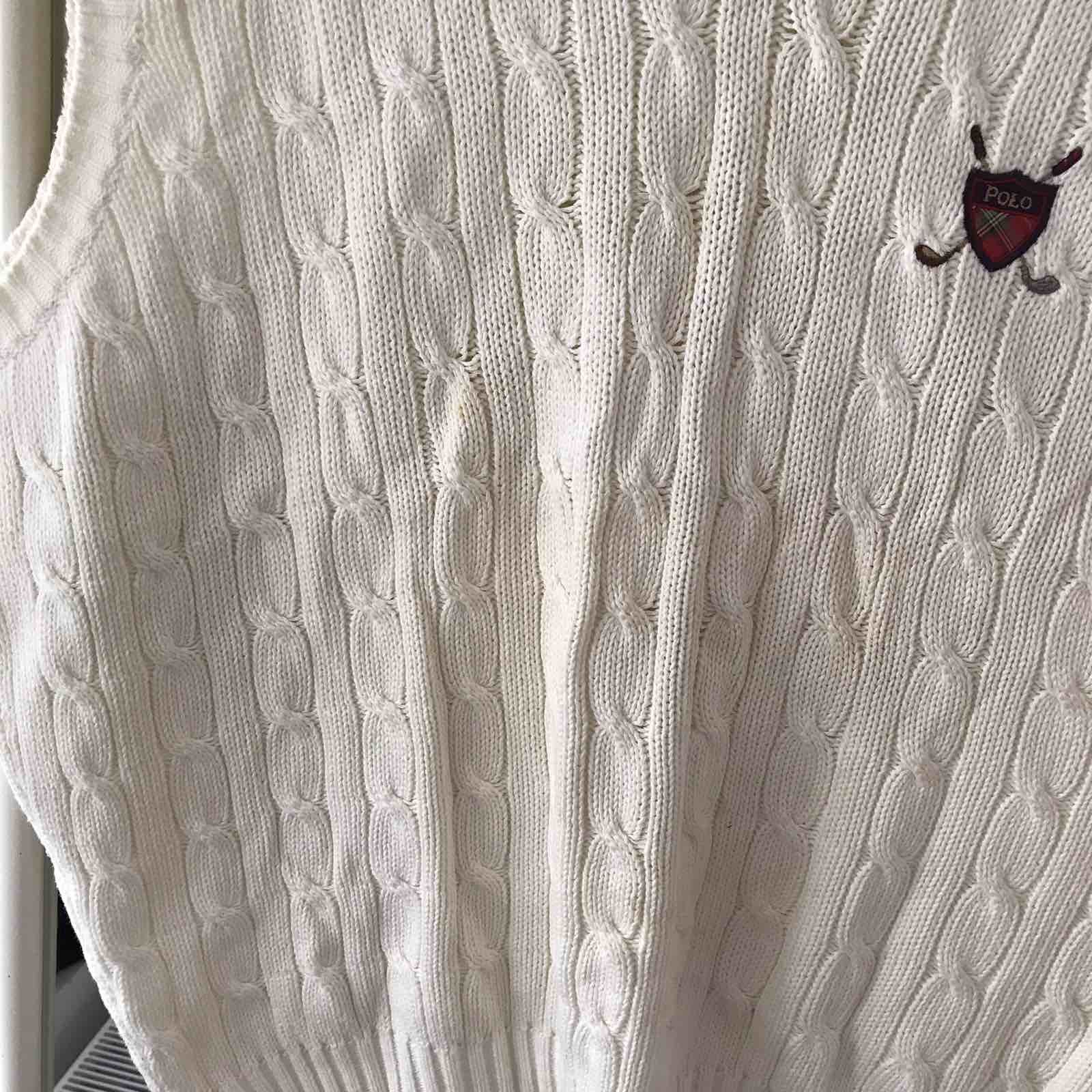 Polo Ralph Lauren Vintage Ralph Lauren Polo Sport Sweater Vest 90s Sz L Size US L / EU 52-54 / 3 - 3 Thumbnail