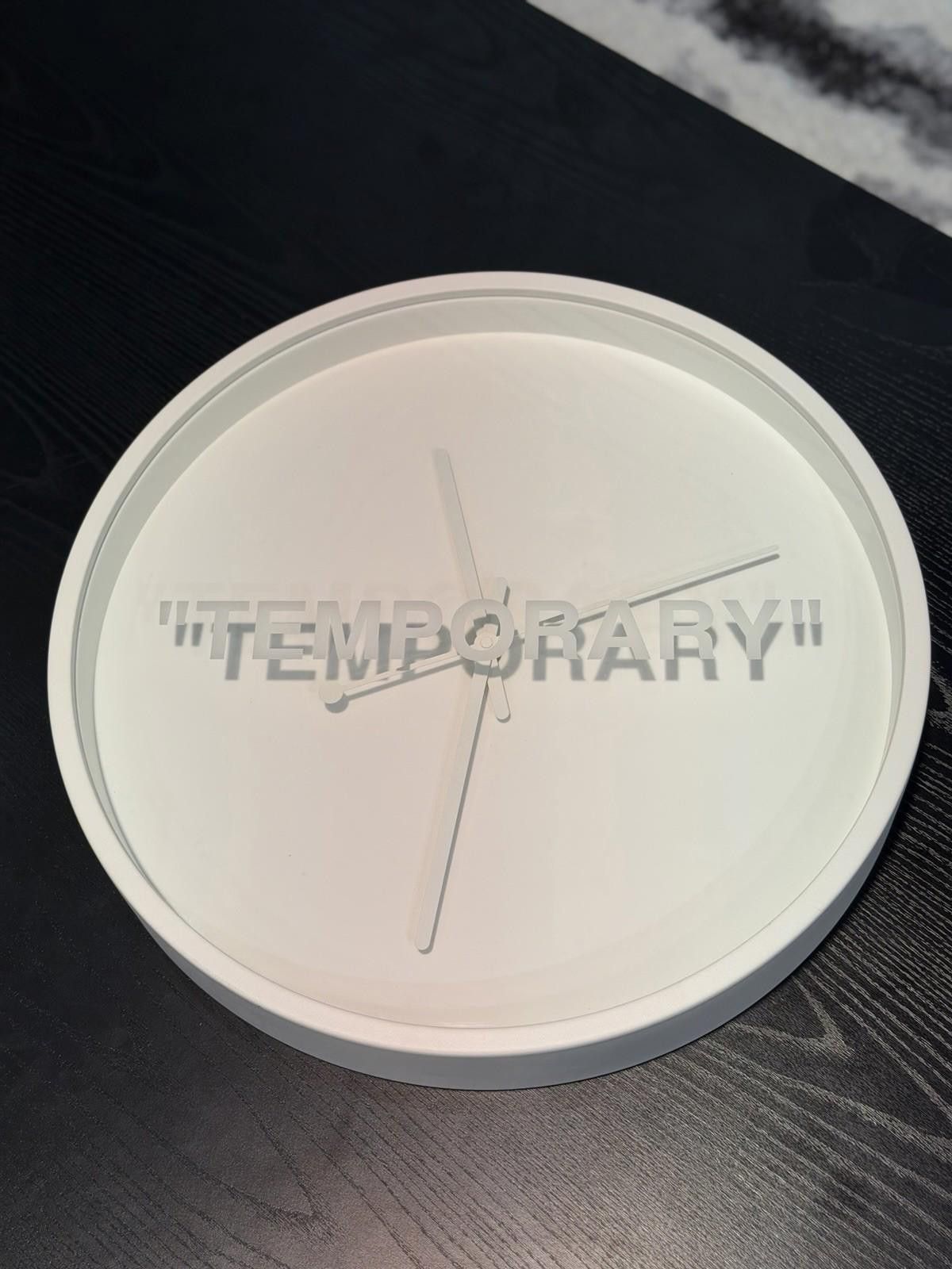 Ikea Virgil Abloh x IKEA MARKERAD Temporary Wall Clock Off-White Size ONE SIZE - 4 Thumbnail