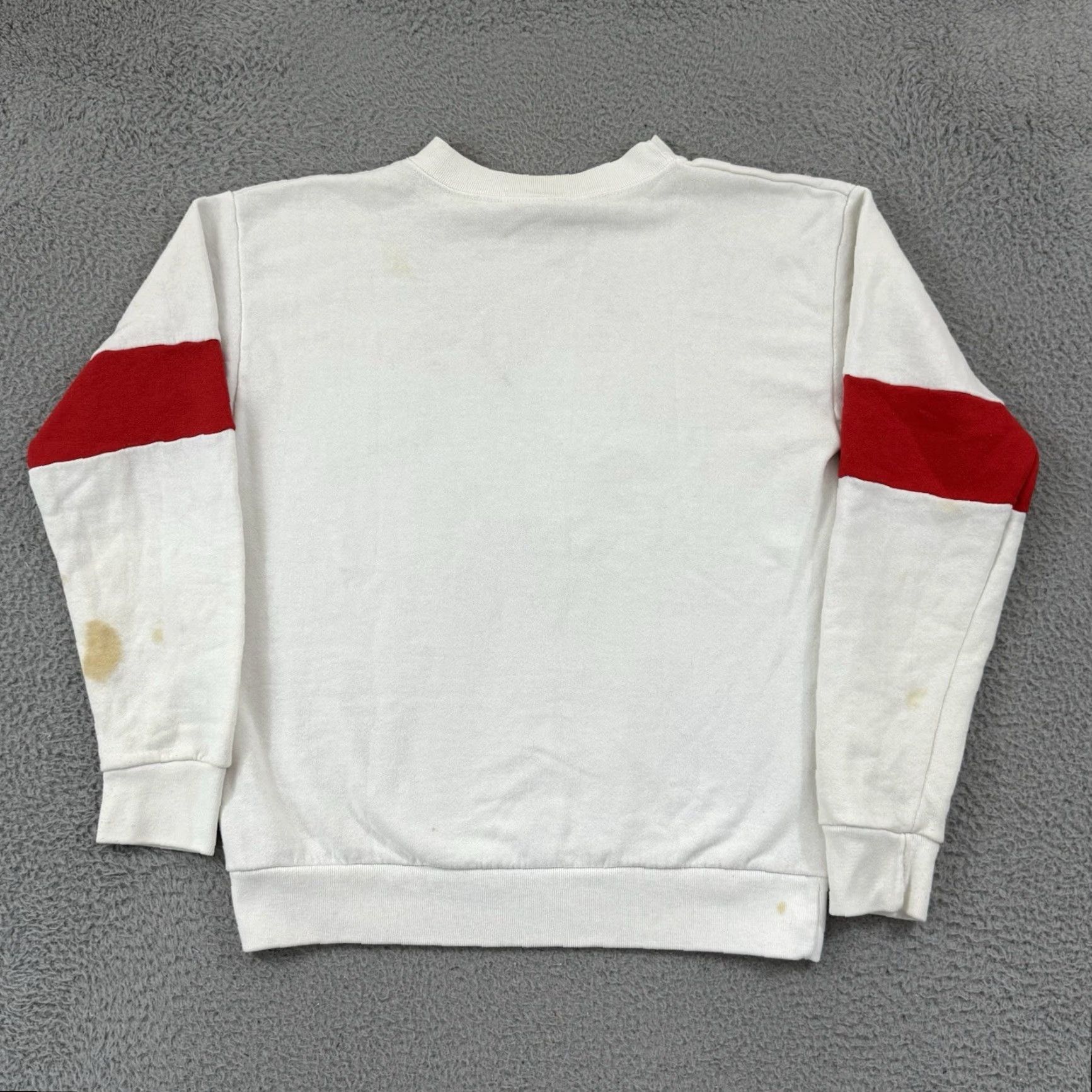 Disney VINTAGE Disney Walt Disney World Epcot Center Sweatshirt Adult Medium White Mickey Mouse 80s 90s Graphic Print Logo Pullover Crew Neck Regular Mens Size US M / EU 48-50 / 2 - 7 Thumbnail