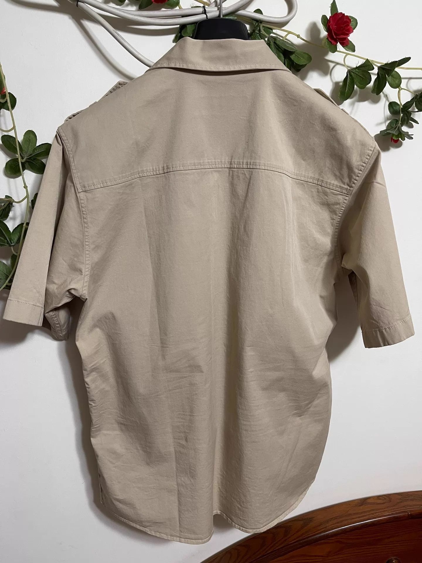 Dsquared2 Dsquared2 D2 Oversized Short Sleeve Shirt 50/52 Khaki Size US L / EU 52-54 / 3 - 2 Thumbnail