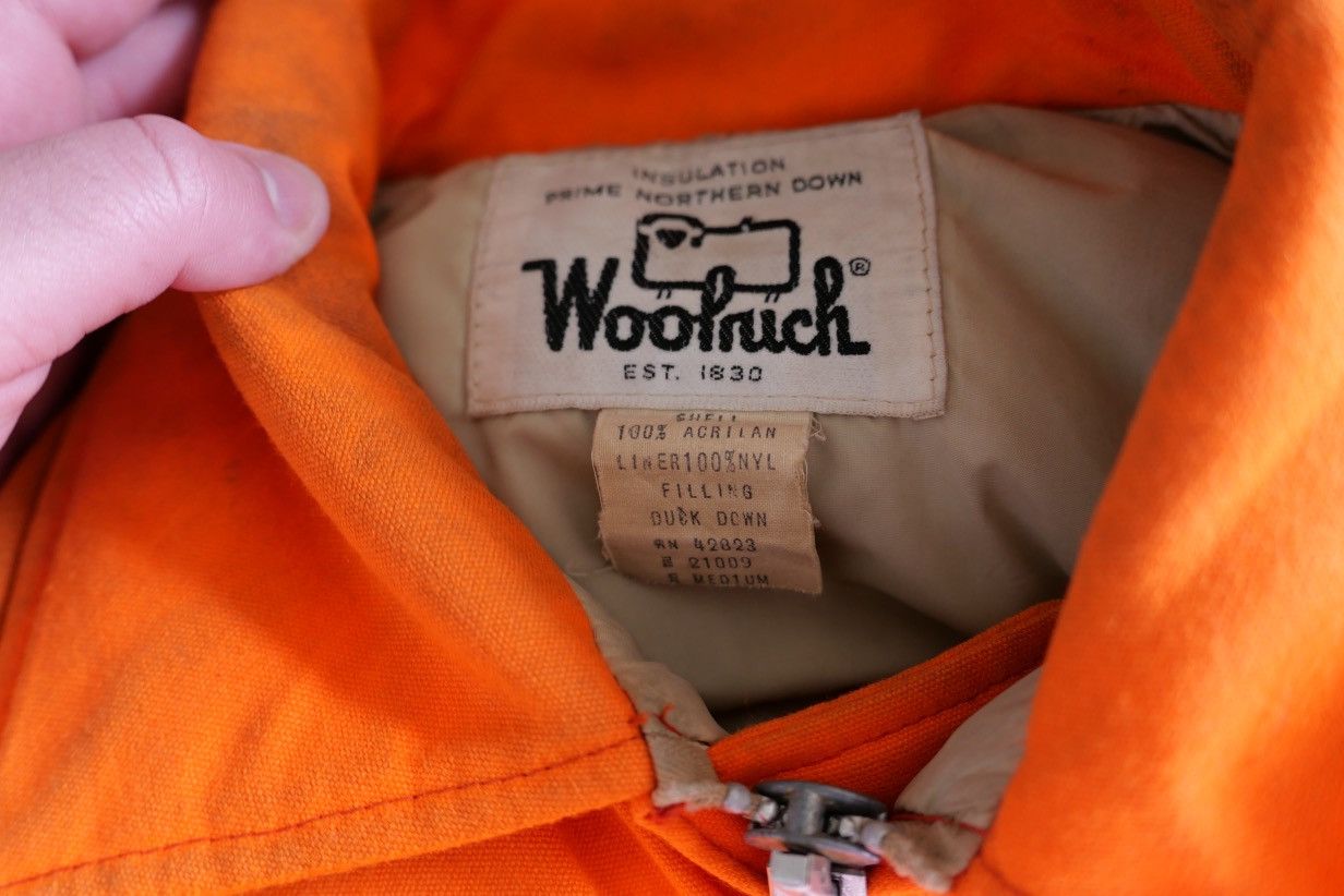 Vintage × Woolrich Woolen Mills 70s Distressed Down Hunting Jacket Size US L / EU 52-54 / 3 - 9 Thumbnail