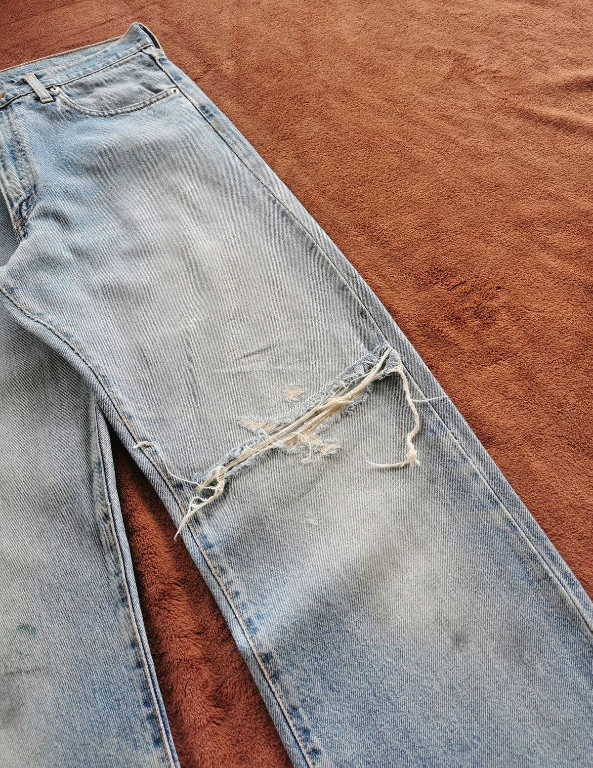 Levi's 90s Vintage Levis Silvertab Distressed Denim Jeans Size US 32 / EU 48 - 9 Thumbnail