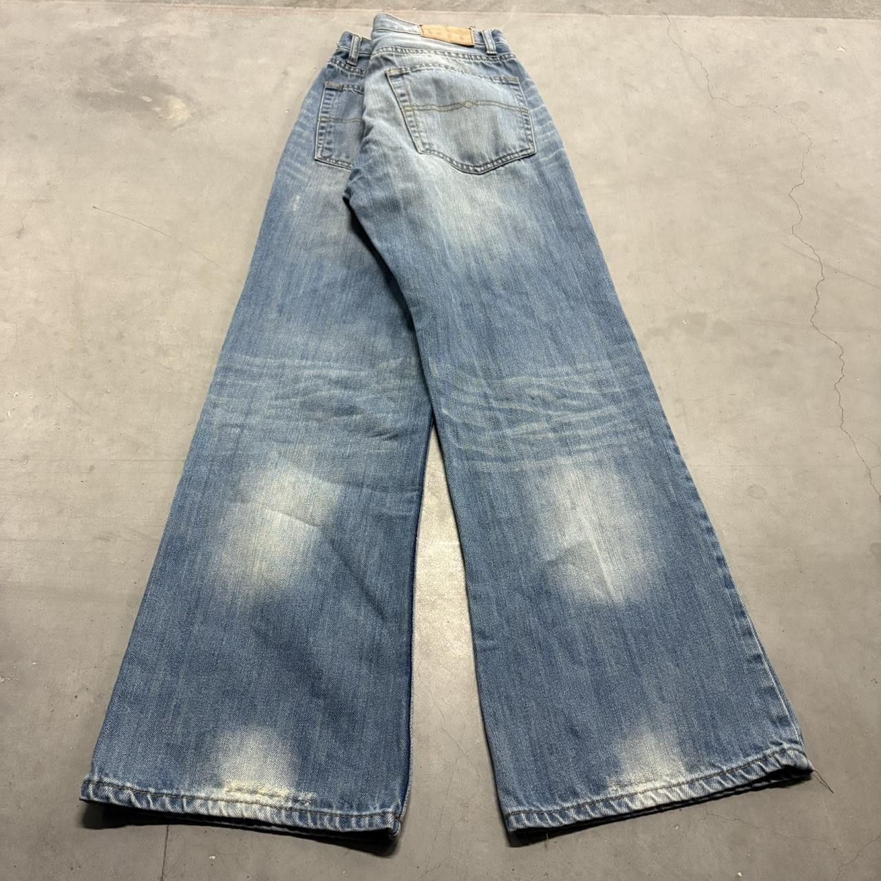 Vintage Crazy Vintage Y2K/2000s Baggy Skater Style Wideleg Medium Blue Wash Denim Jeans! Size US 32 / EU 48 - 4 Thumbnail