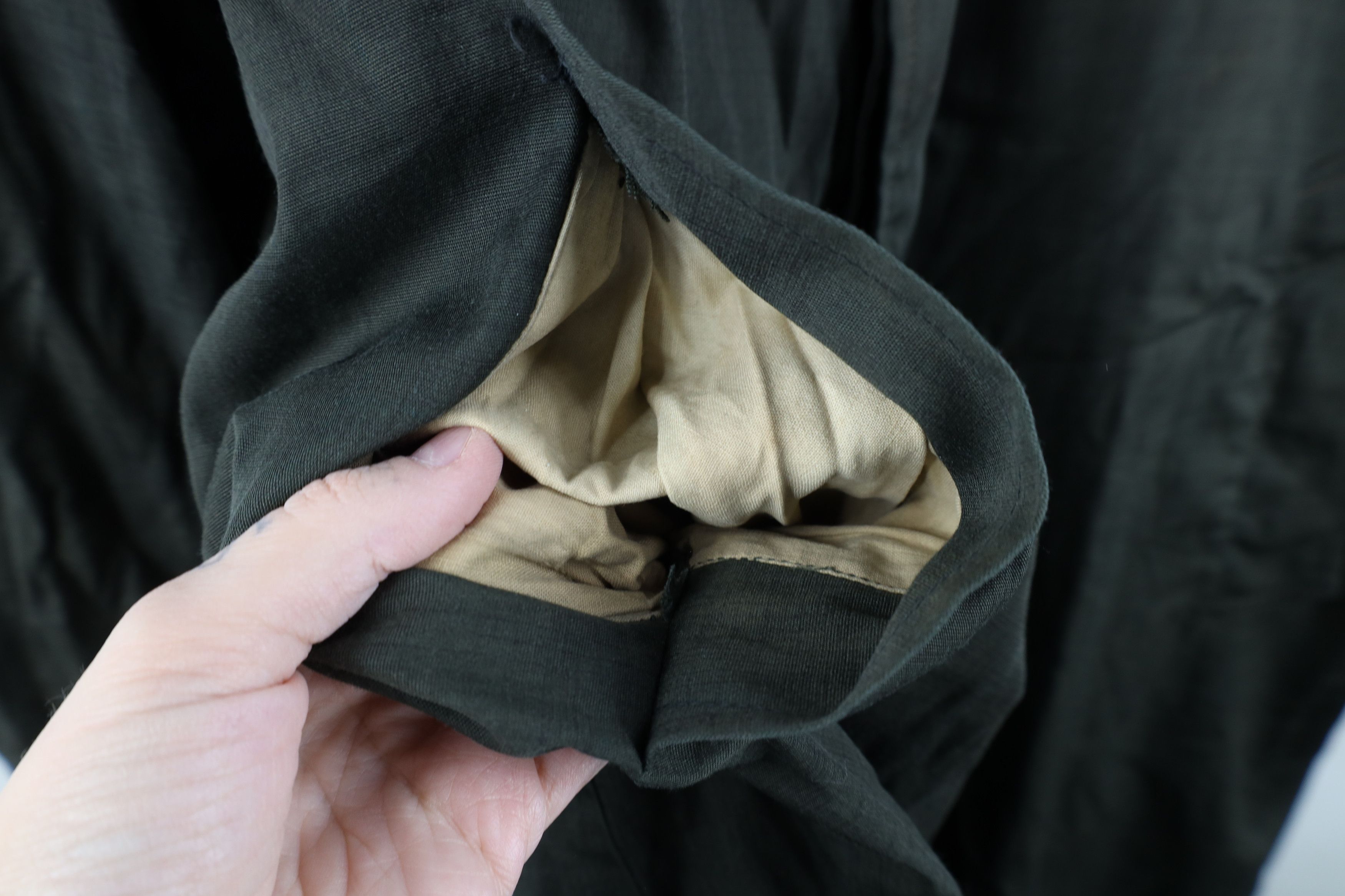 Vintage Vintage 50s Streetwear Gabardine Mohair Lined Trench Coat Size US XL / EU 56 / 4 - 5 Thumbnail