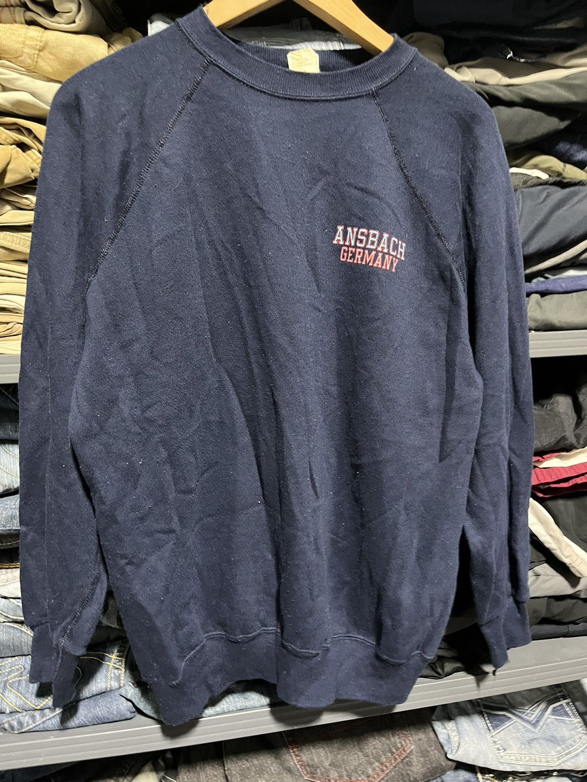 Vintage Vintage 70s Ansbach Germany Essential Crewneck Sweatshirt Size US M / EU 48-50 / 2 - 2 Thumbnail