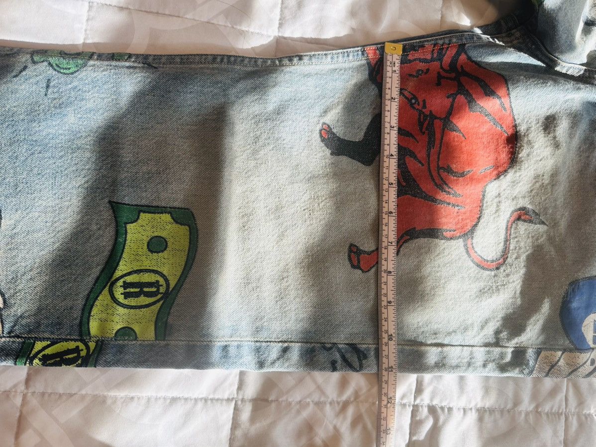 Rhude Rhude “Race Money Bull Graphic Denim Jeans Men’s Size 34-32 Size US 34 / EU 50 - 11 Thumbnail