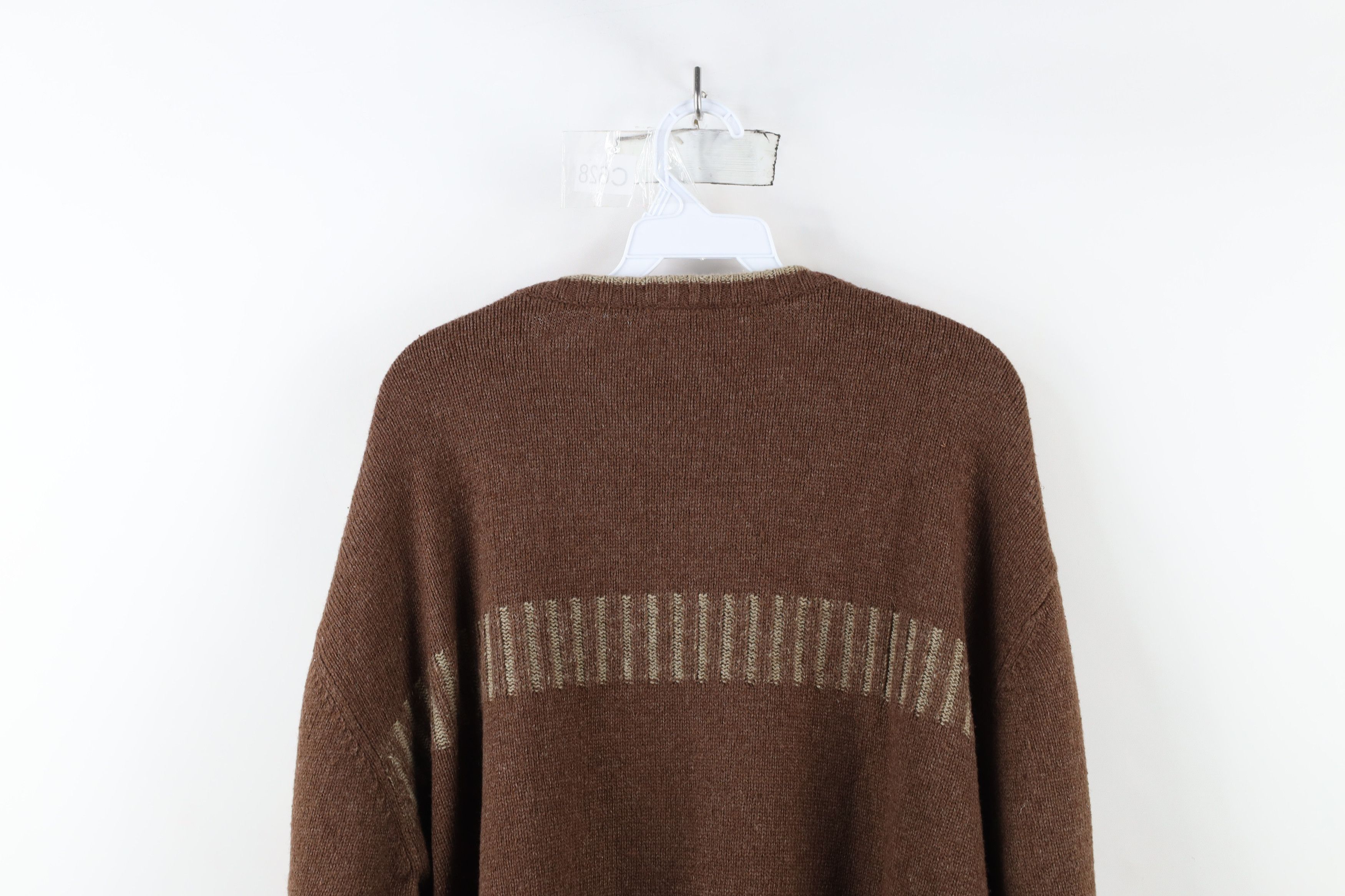 Columbia × Vintage Vintage 90s Y2K Columbia Wool Blend Ribbed Knit Sweater Size US L / EU 52-54 / 3 - 11 Thumbnail