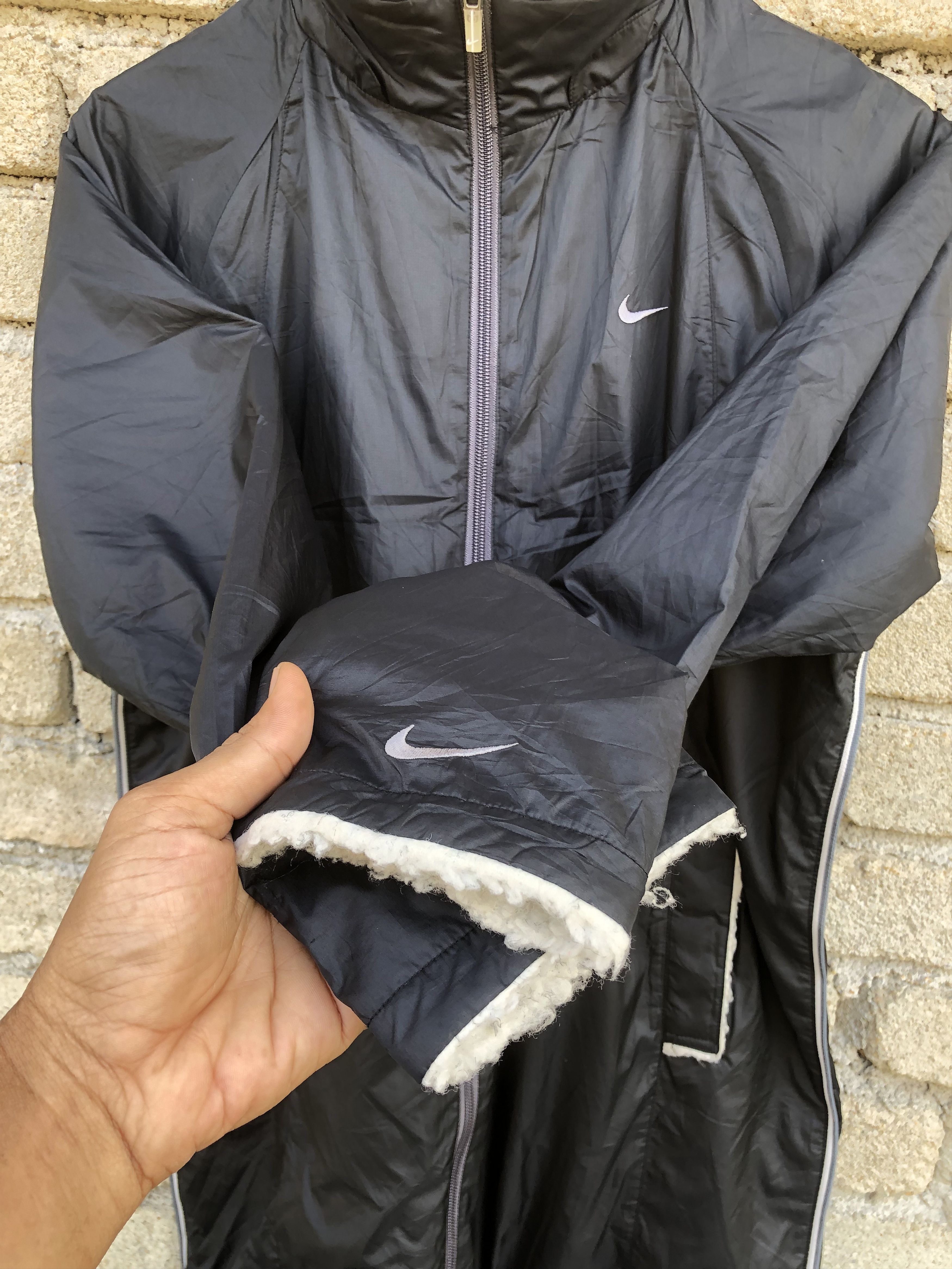 Nike Vintage Nike Swoosh Small Logo Zipper Long Jacket Size M / US 6-8 / IT 42-44 - 4 Thumbnail
