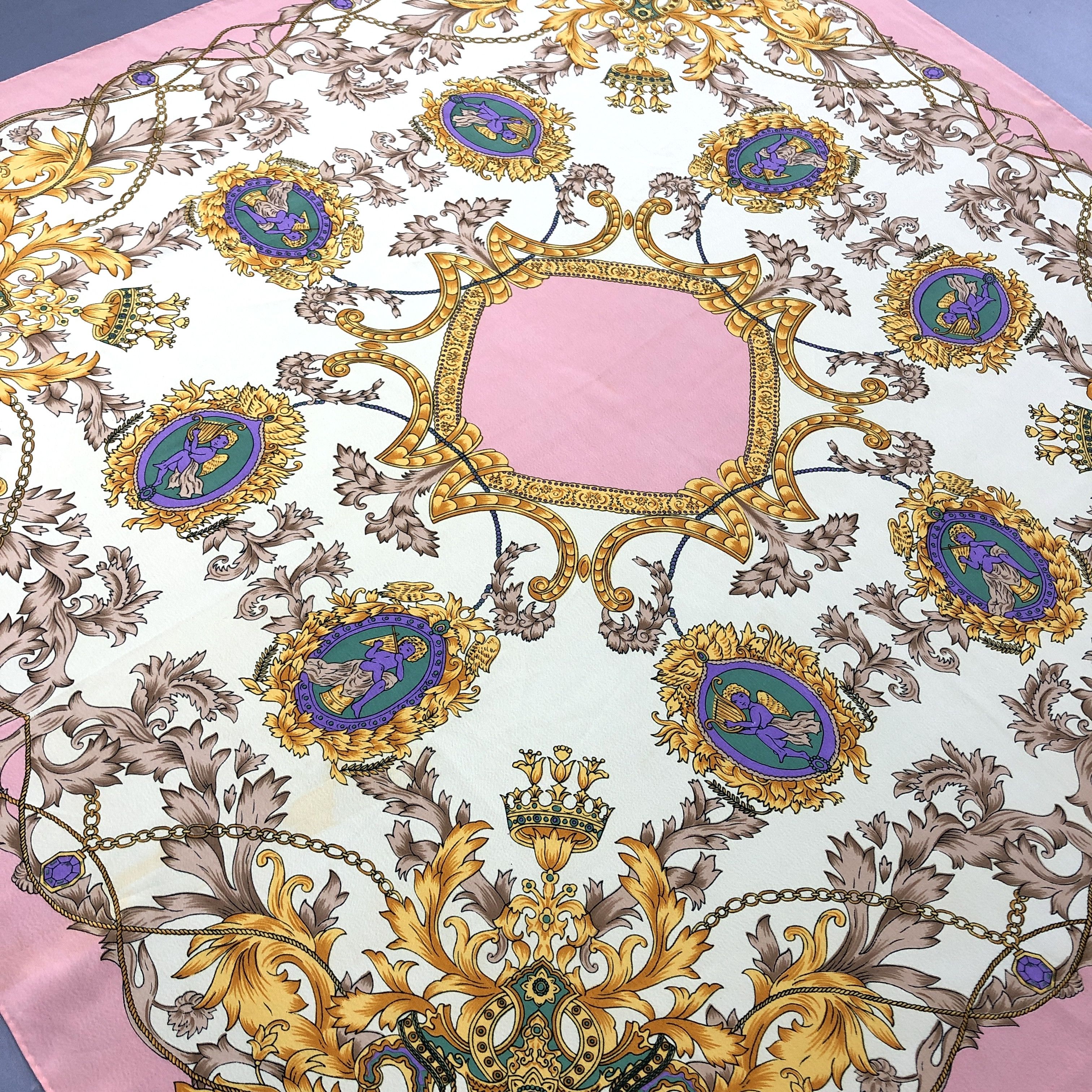 Other Vintage Luxury SILK Scarf Twill Stole Wraps Scarves Size ONE SIZE - 6 Thumbnail