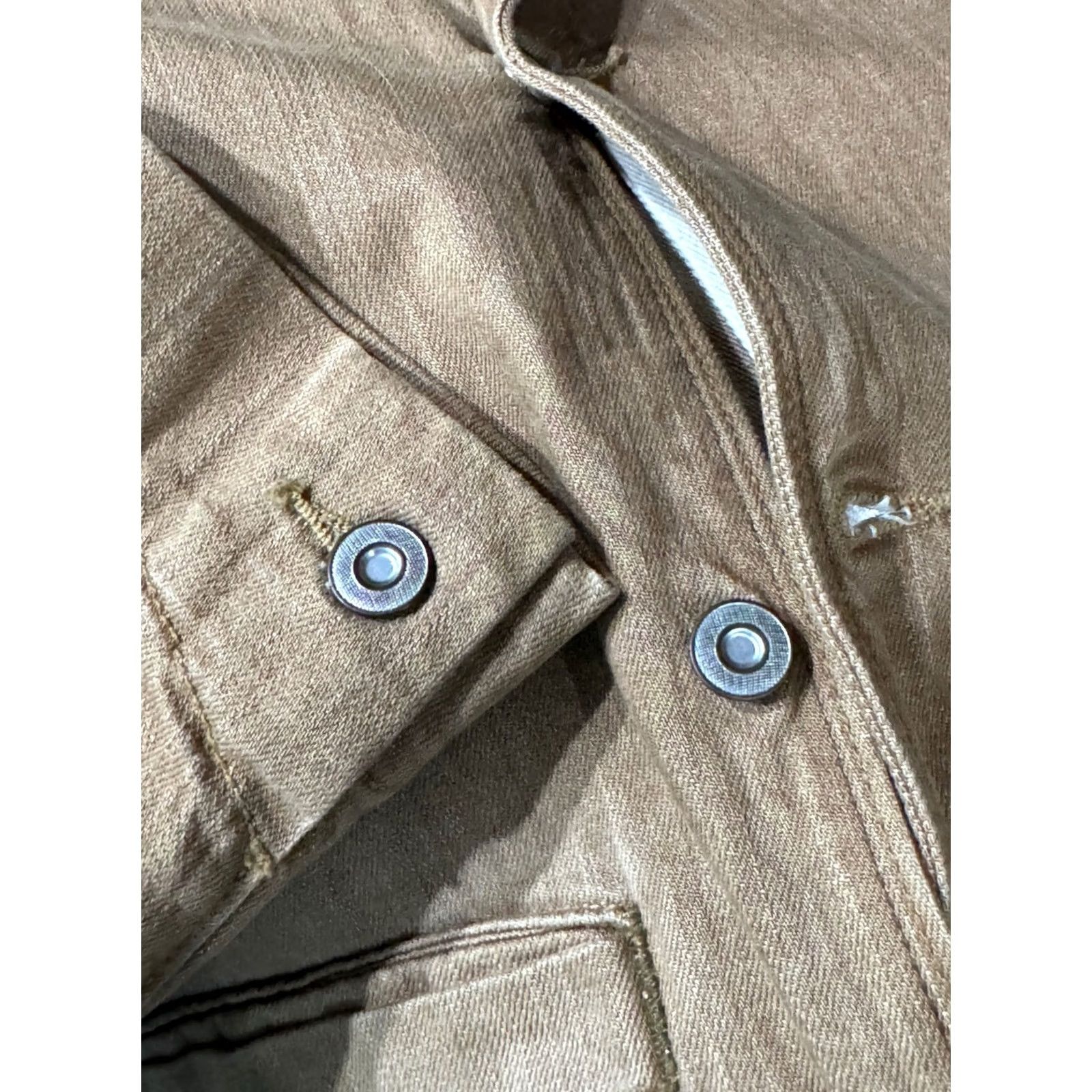 Denime Levis Silver Tab Tan Denim Jacket Coat Small S Blazer Men XS? Size US S / EU 44-46 / 1 - 7 Thumbnail