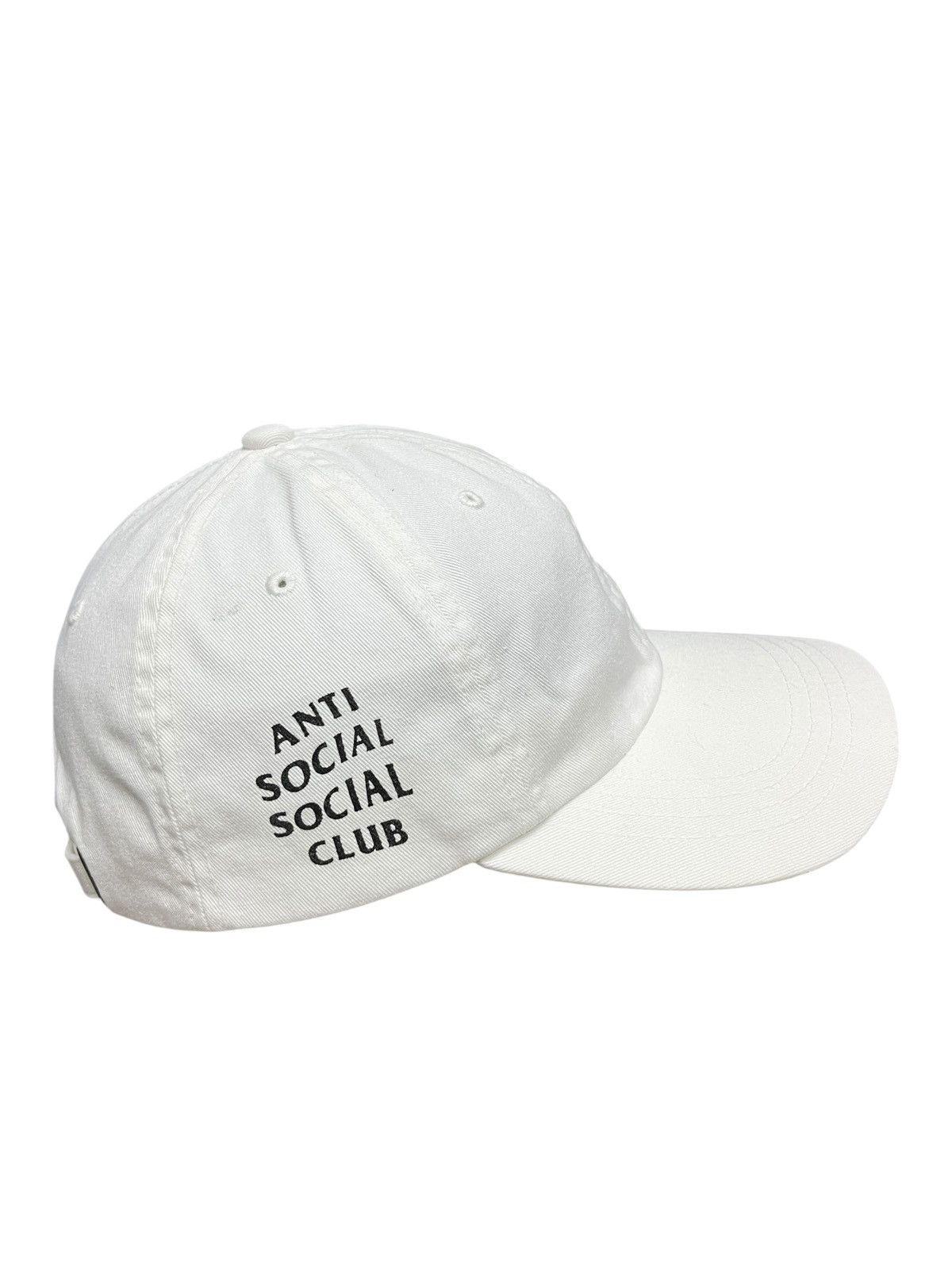 Anti Social Social Club Anti Social Social Club Early Yupoong White Dad Hat Size ONE SIZE - 3 Thumbnail