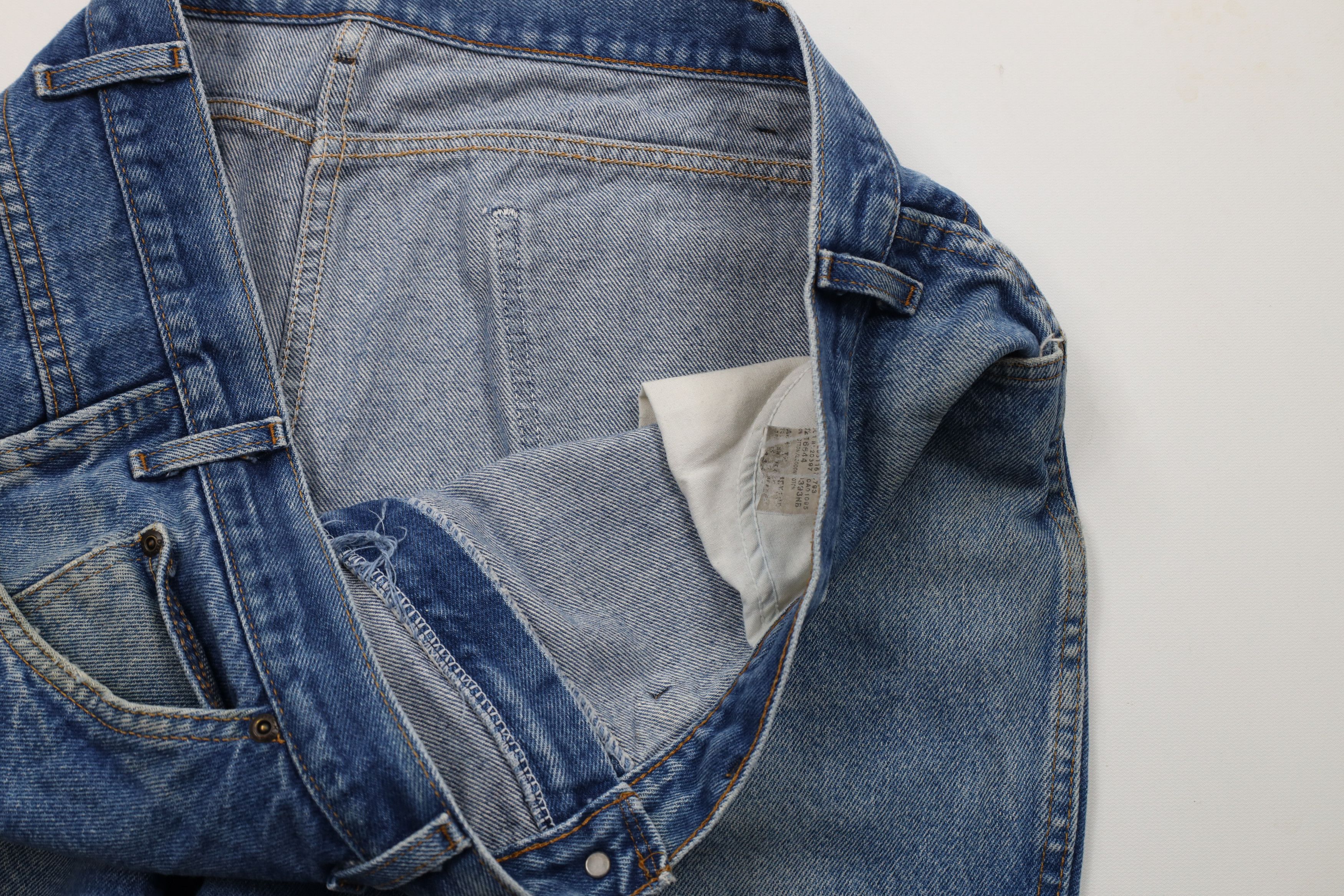 Dickies × Vintage Vintage Dickies Spell Out Wide Leg Denim Jeans Blue Cotton Size US 44 / EU 60 - 8 Thumbnail