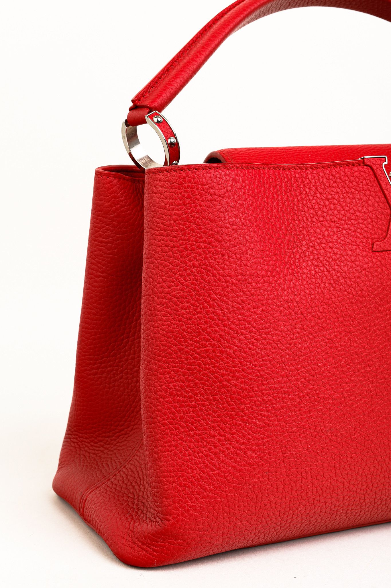 Louis Vuitton Louis Vuitton Capucines MM Rubis Taurillon Leather Satchel Size ONE SIZE - 11 Thumbnail